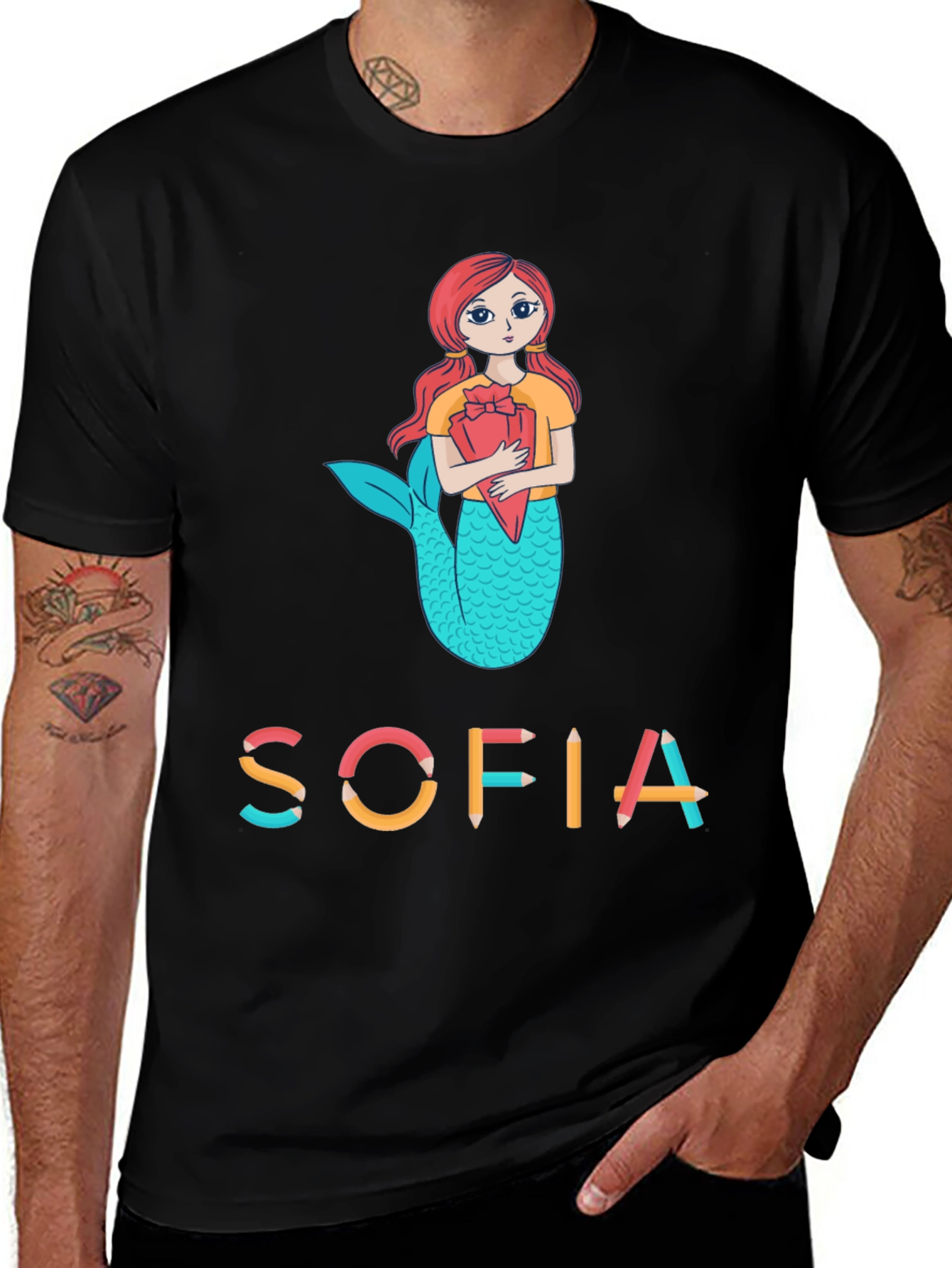 Sofia Mermaid Personalized Kids T-Shirt