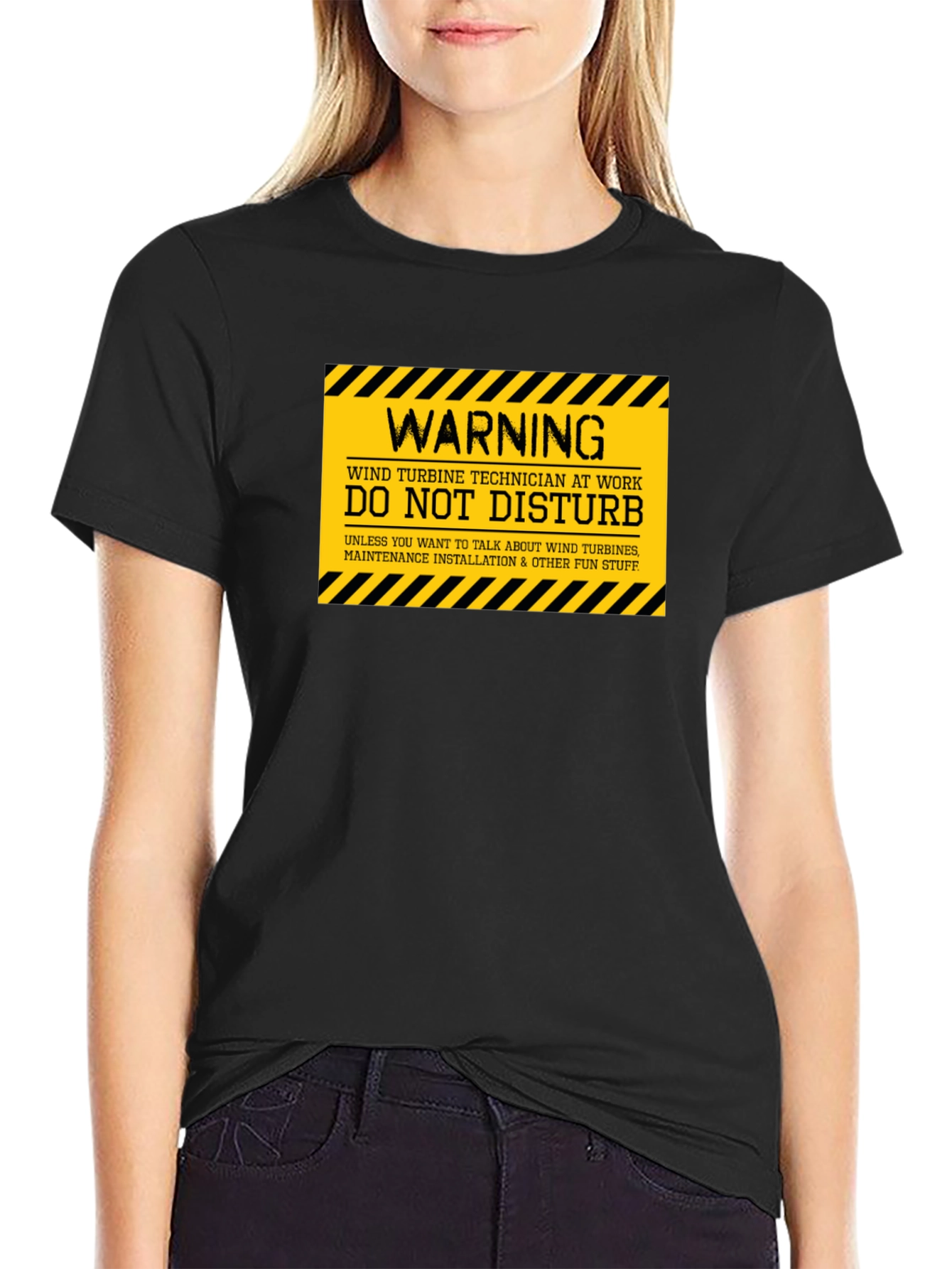 Wind Turbine Technician Warning T-Shirt