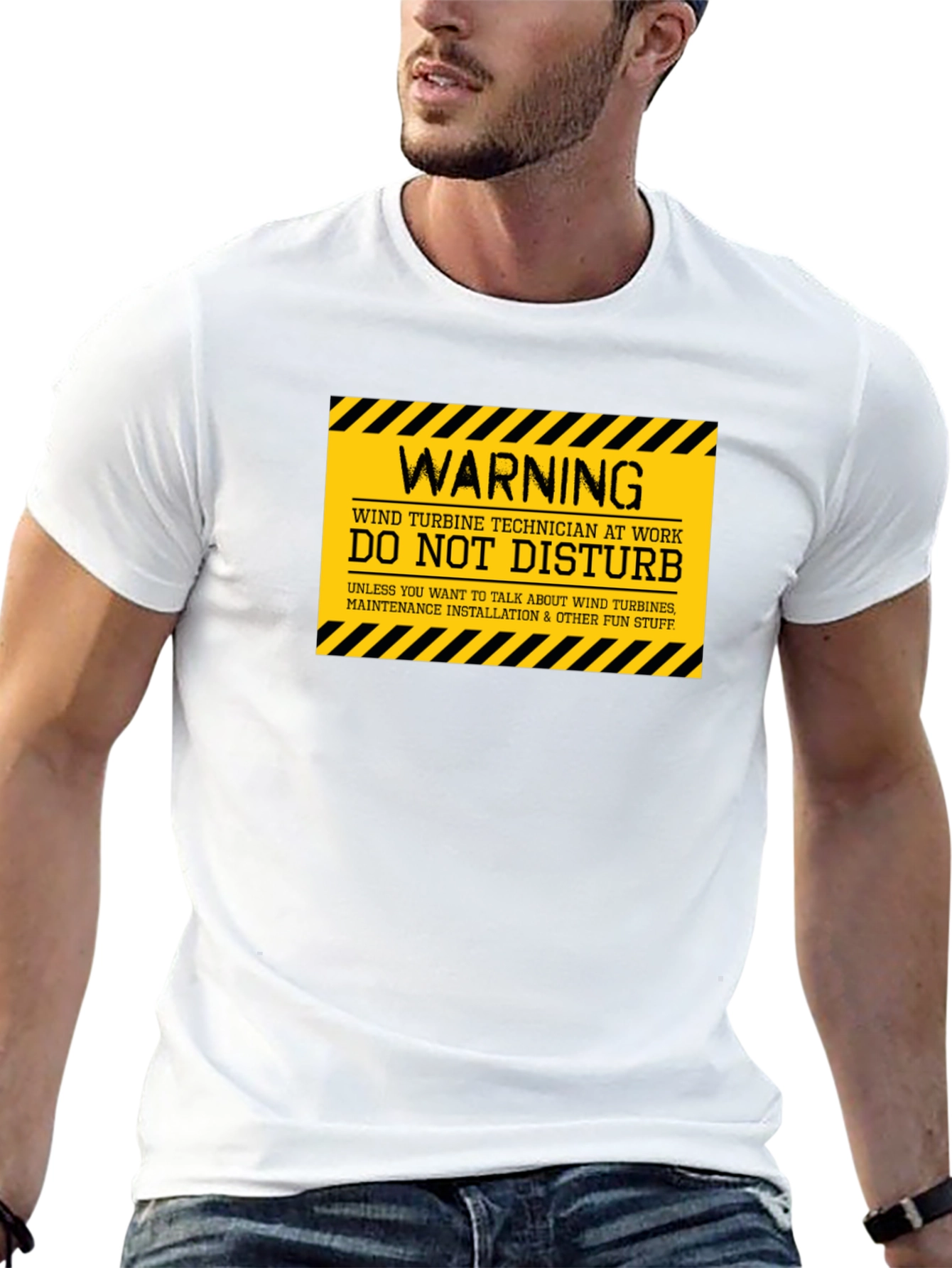 Wind Turbine Technician Warning T-Shirt