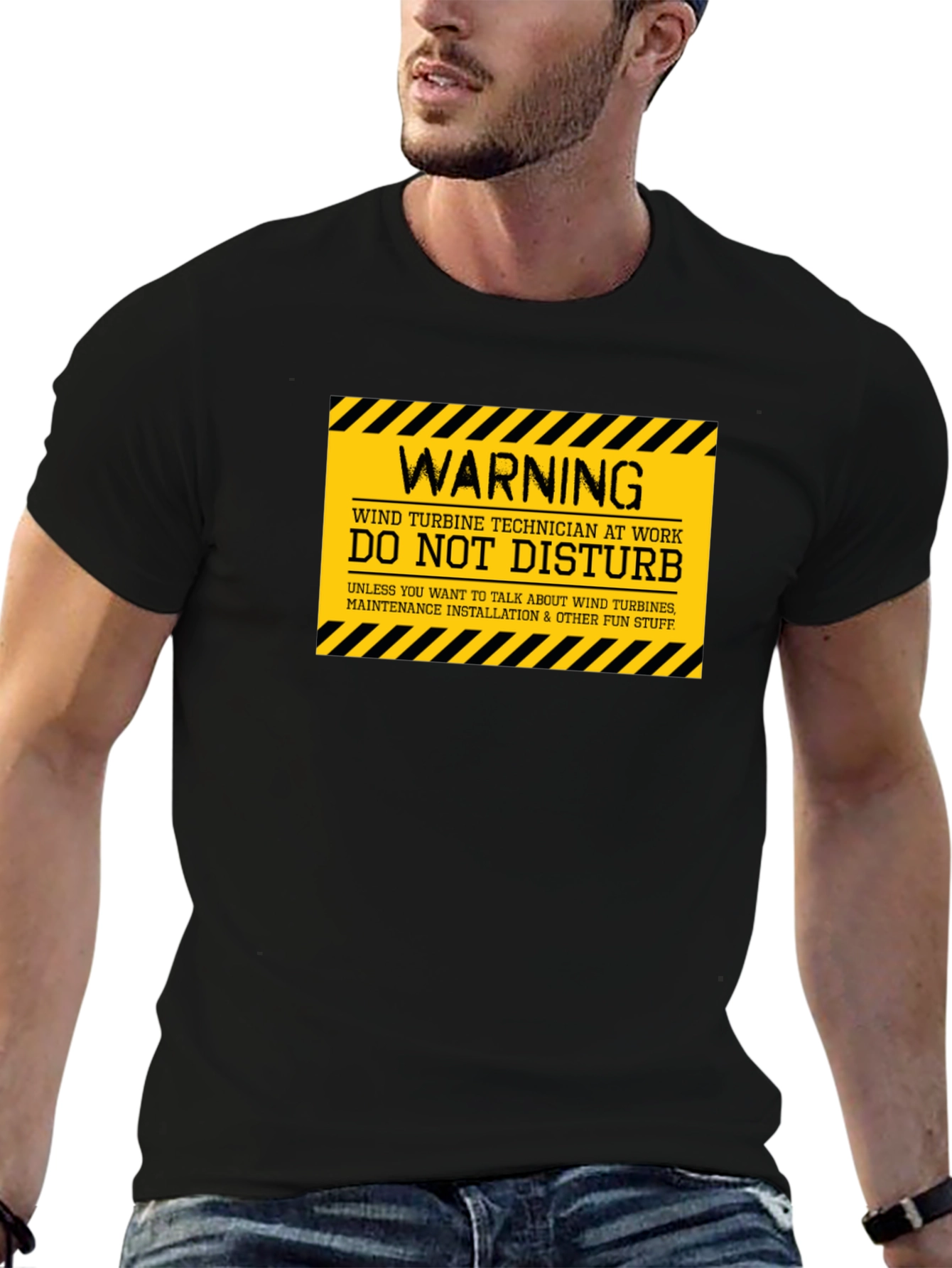 Wind Turbine Technician Warning T-Shirt