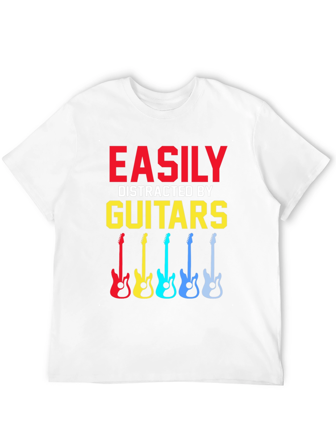 Easily Distracted By Guitars Graphic T-Shirt