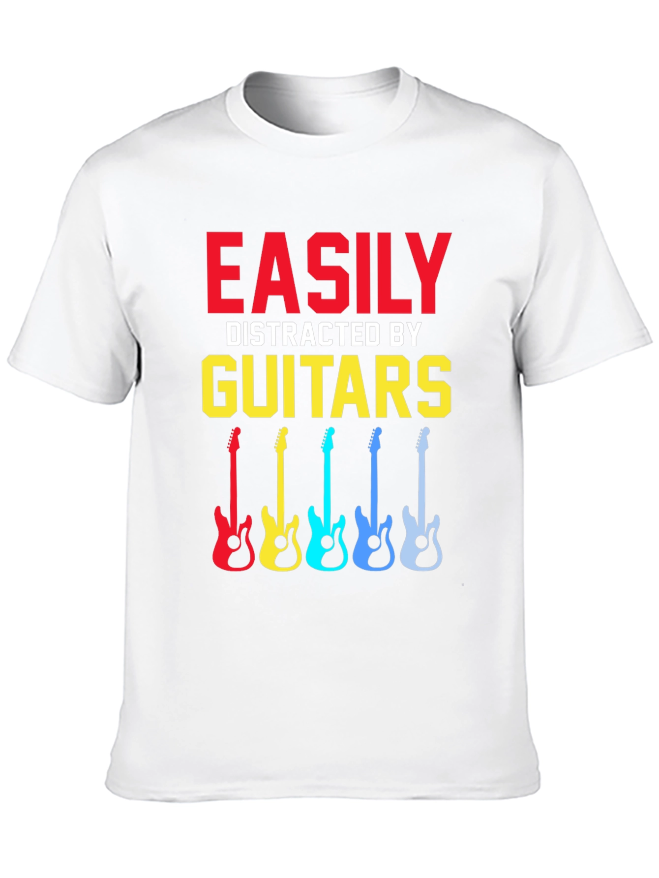 Easily Distracted By Guitars Graphic T-Shirt