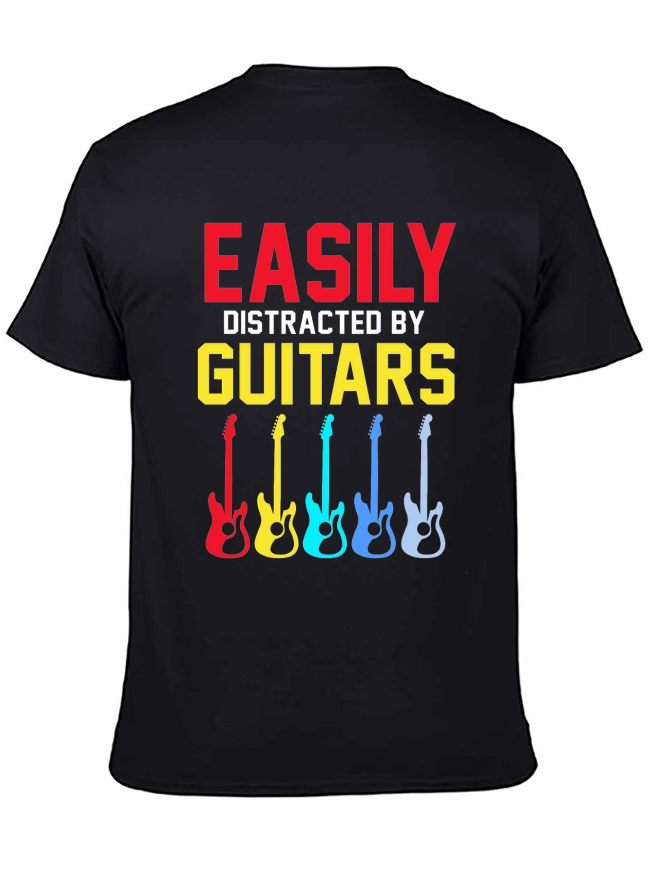 Easily Distracted By Guitars Graphic T-Shirt