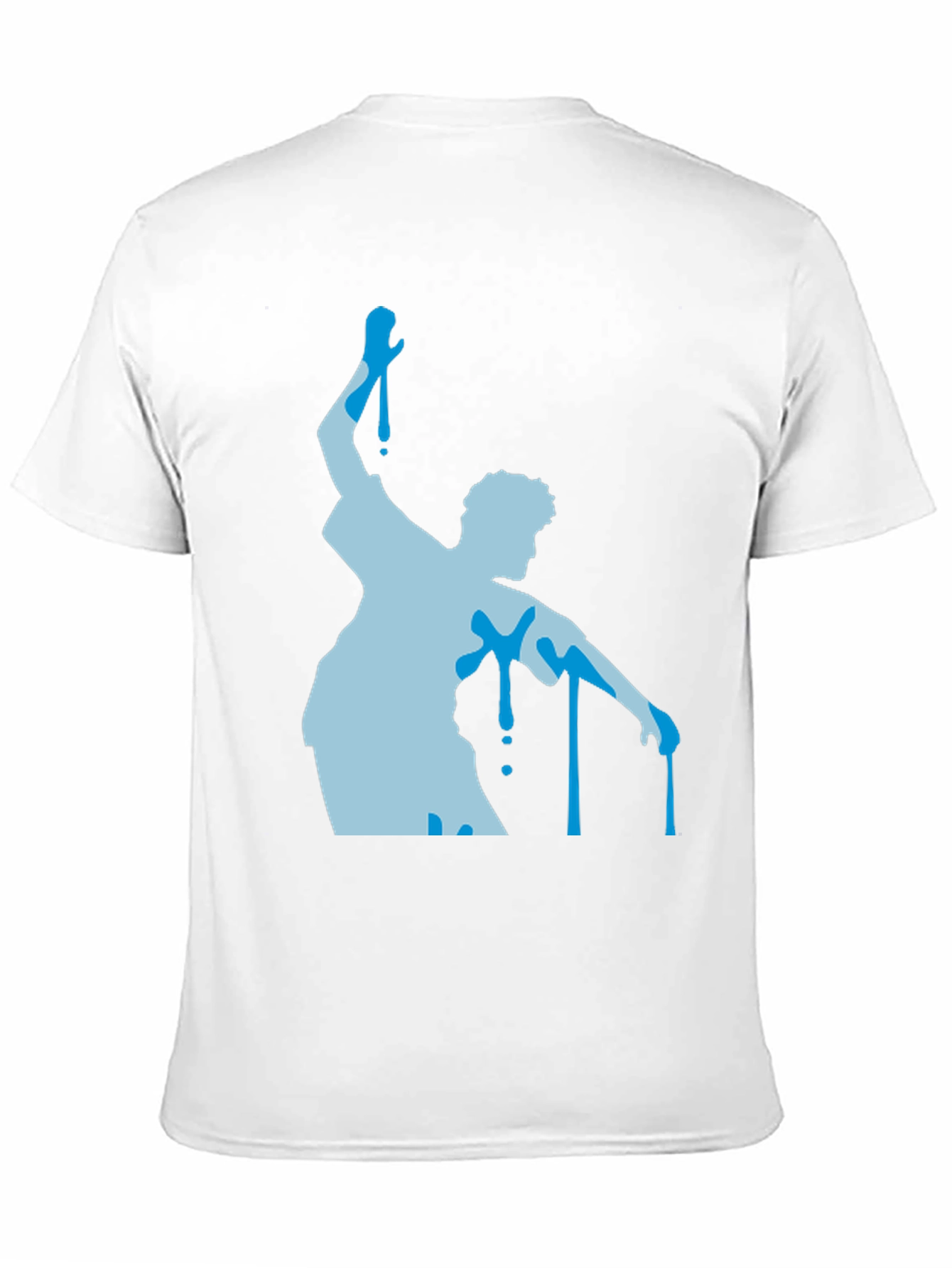 Abstract Dancer Graphic Tee - Black Cotton T-Shirt
