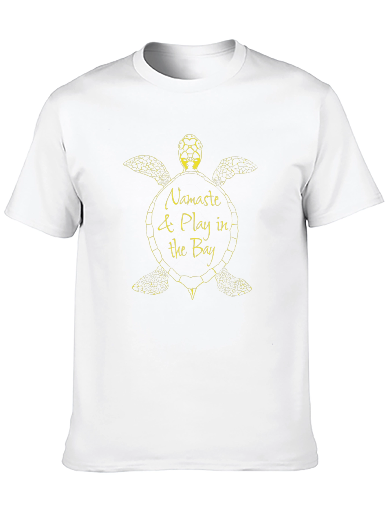 Namaste & Play in the Bay Turtle Graphic T-Shirt