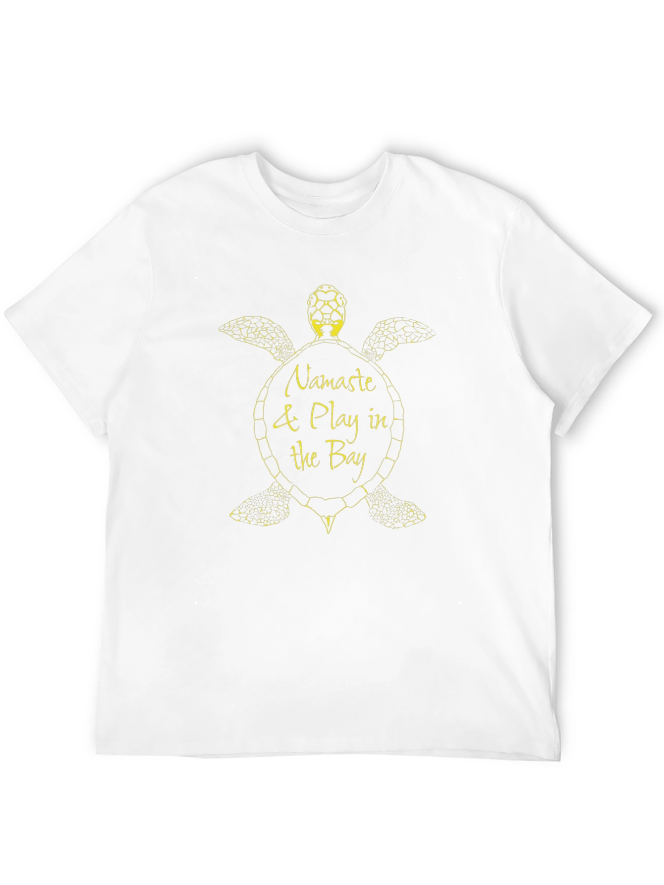 Namaste & Play in the Bay Turtle Graphic T-Shirt