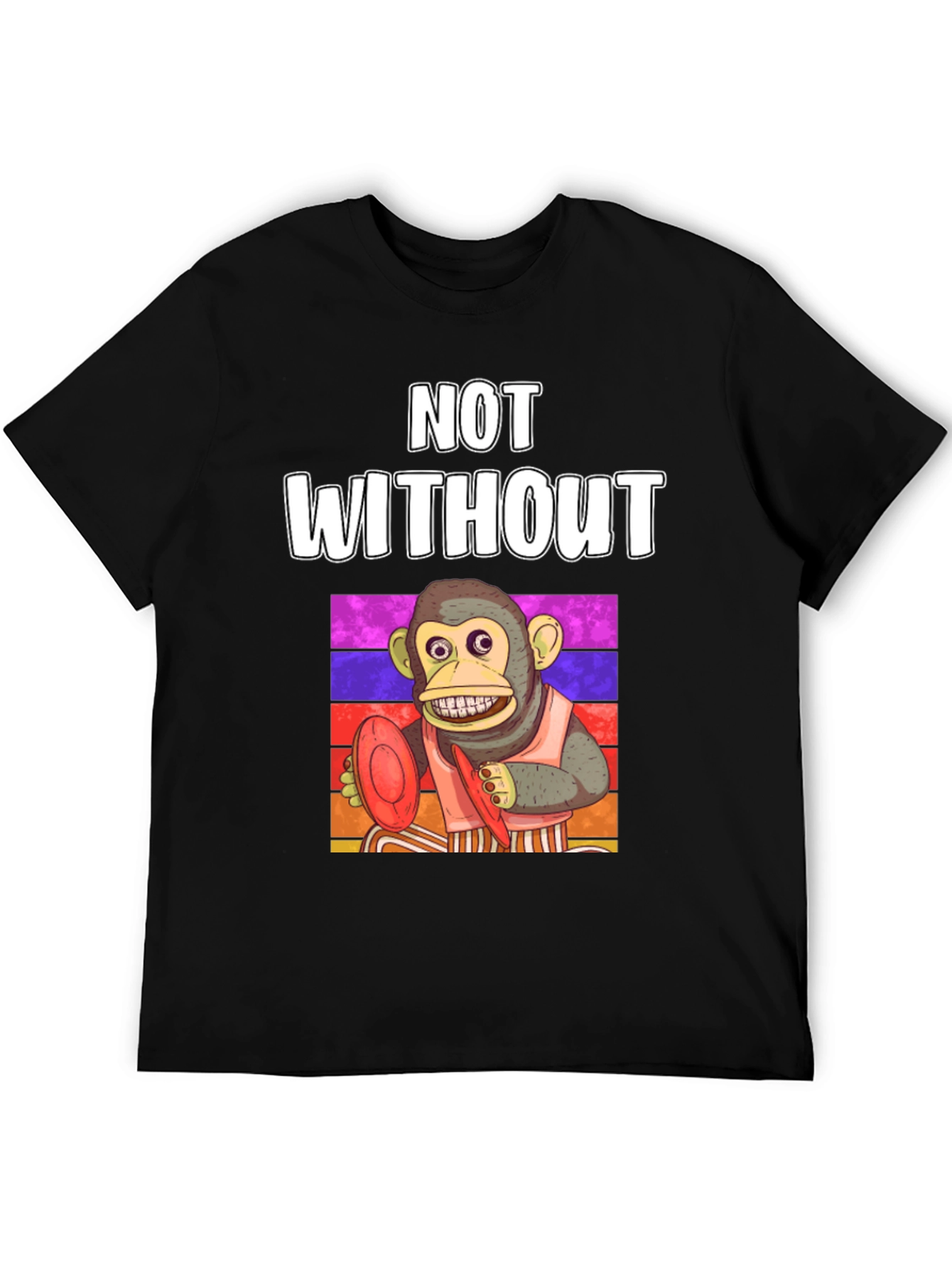 Monkey Frisbee T-Shirt - Not Without My Disc!