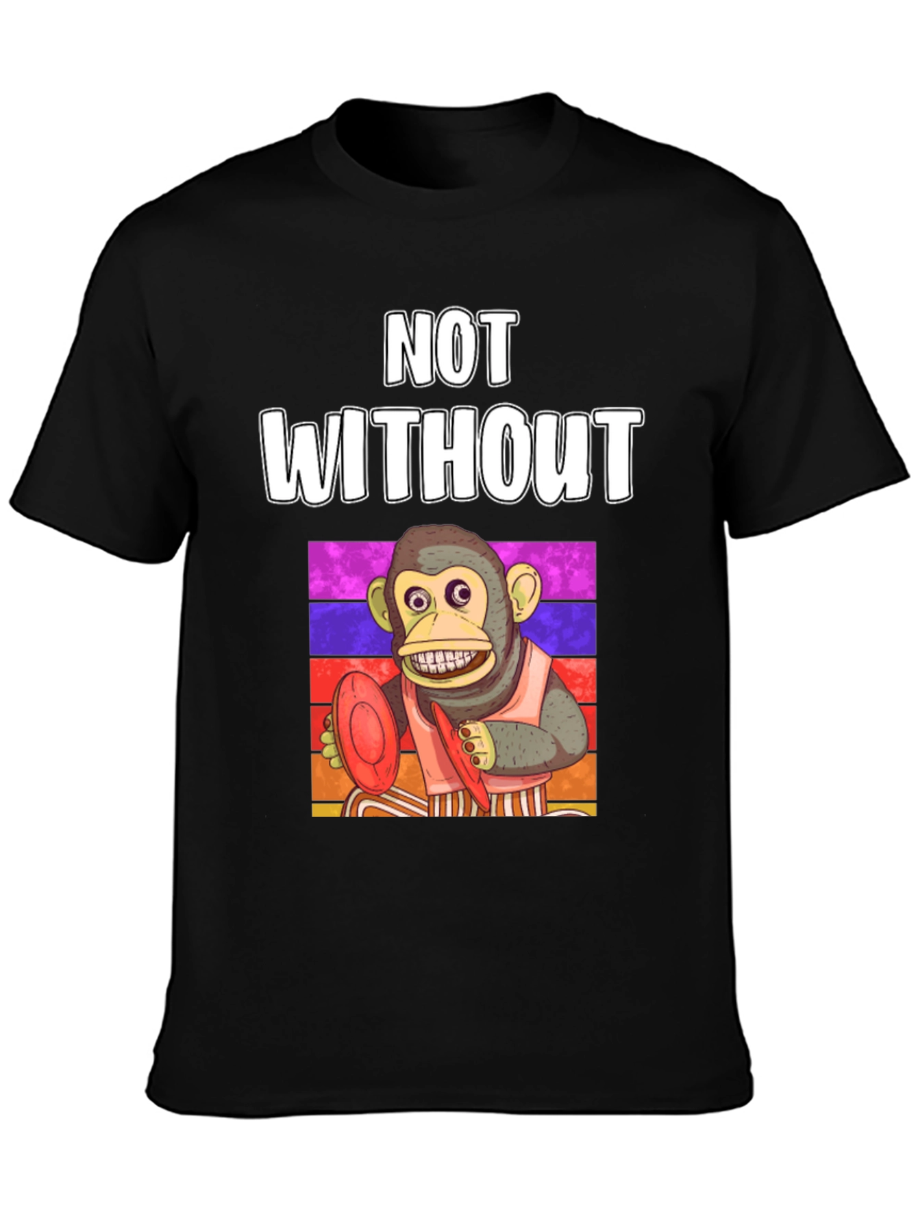Monkey Frisbee T-Shirt - Not Without My Disc!
