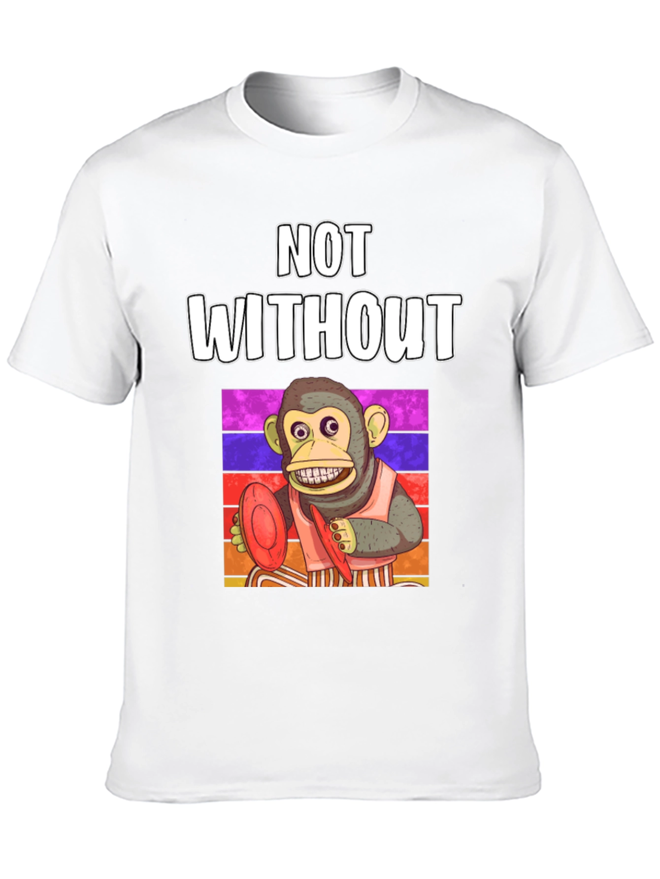 Monkey Frisbee T-Shirt - Not Without My Disc!