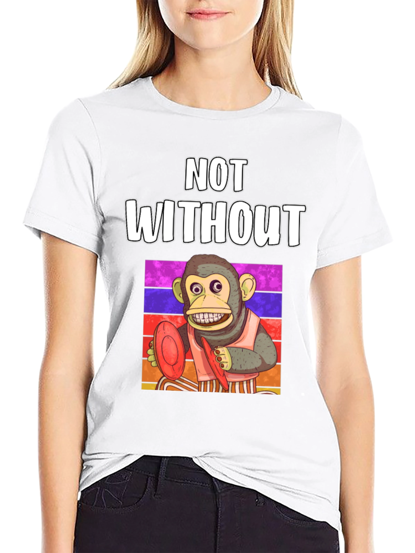 Monkey Frisbee T-Shirt - Not Without My Disc!