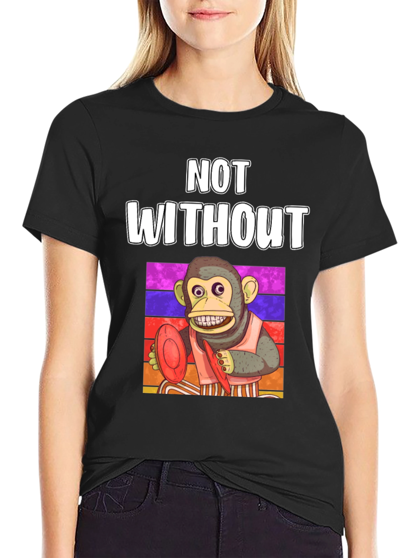 Monkey Frisbee T-Shirt - Not Without My Disc!
