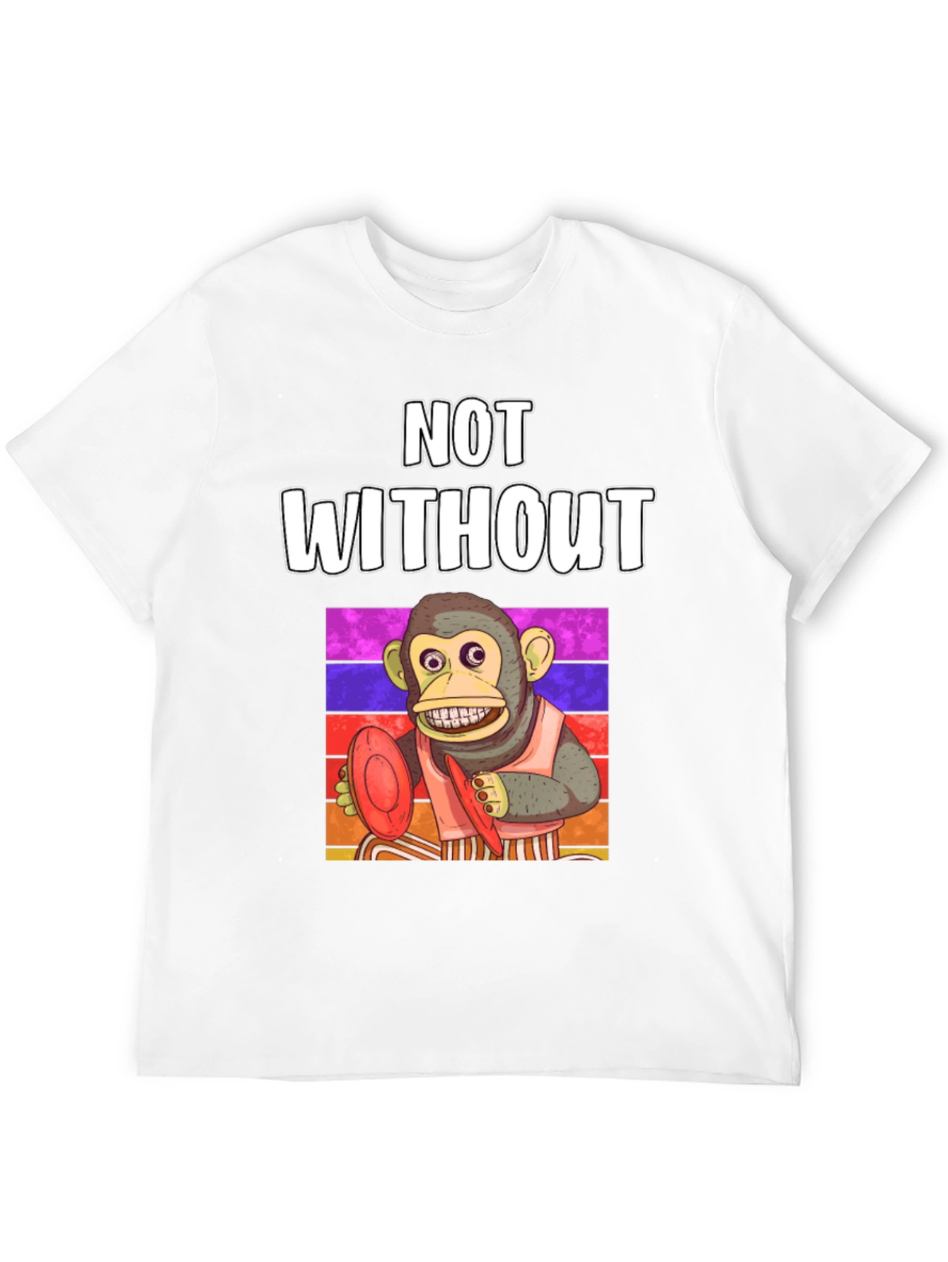 Monkey Frisbee T-Shirt - Not Without My Disc!