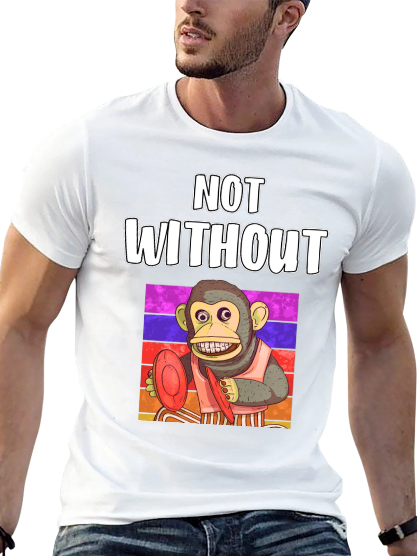 Monkey Frisbee T-Shirt - Not Without My Disc!