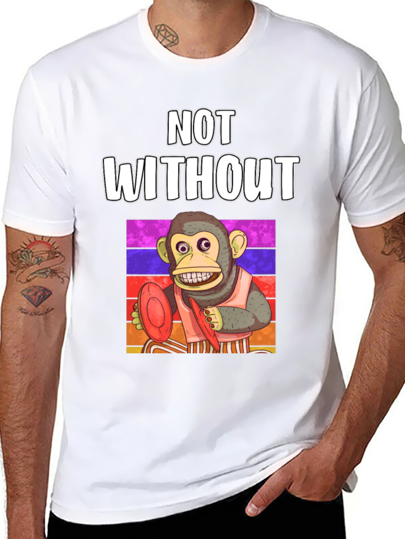 Monkey Frisbee T-Shirt - Not Without My Disc!