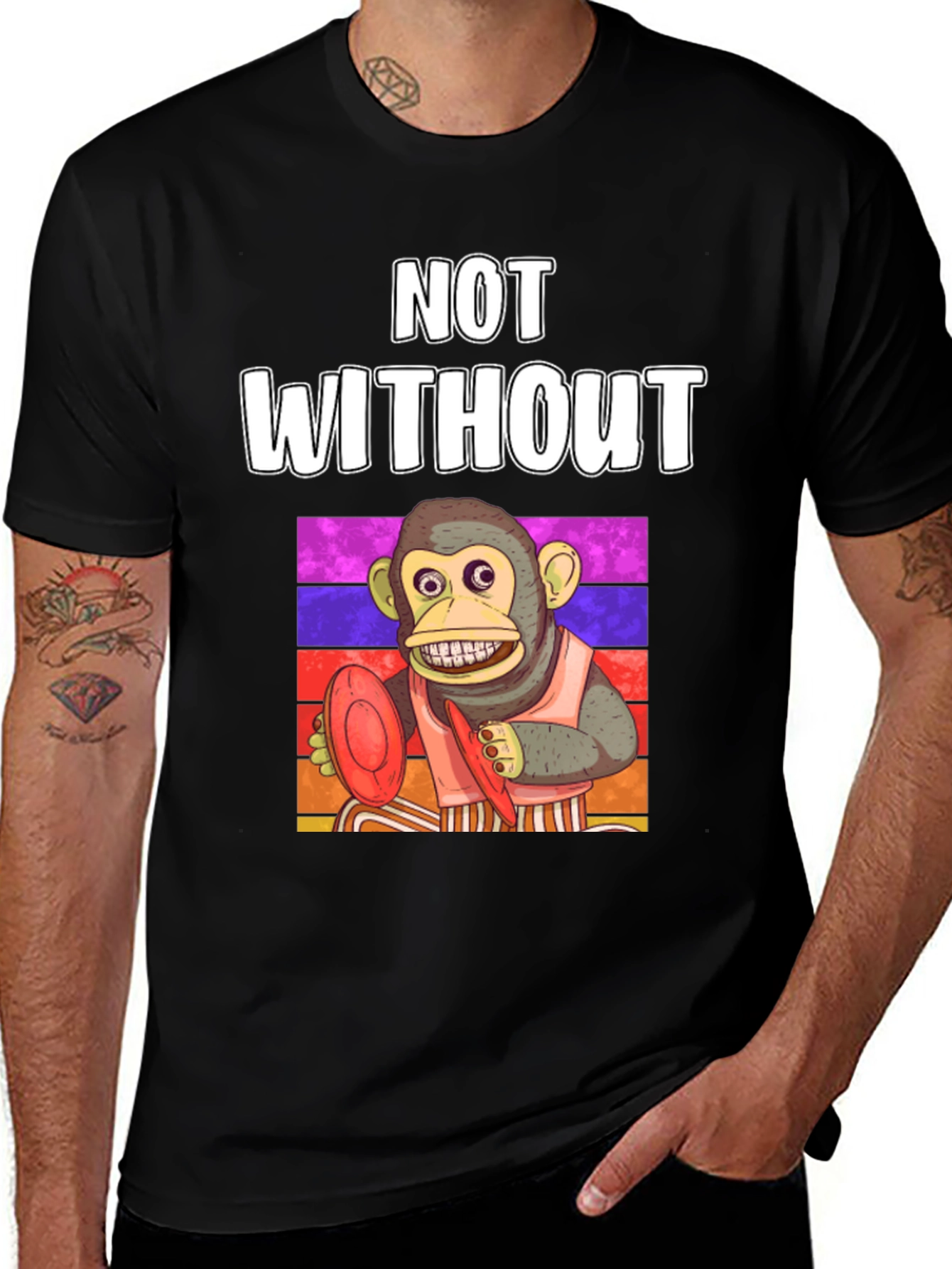Monkey Frisbee T-Shirt - Not Without My Disc!