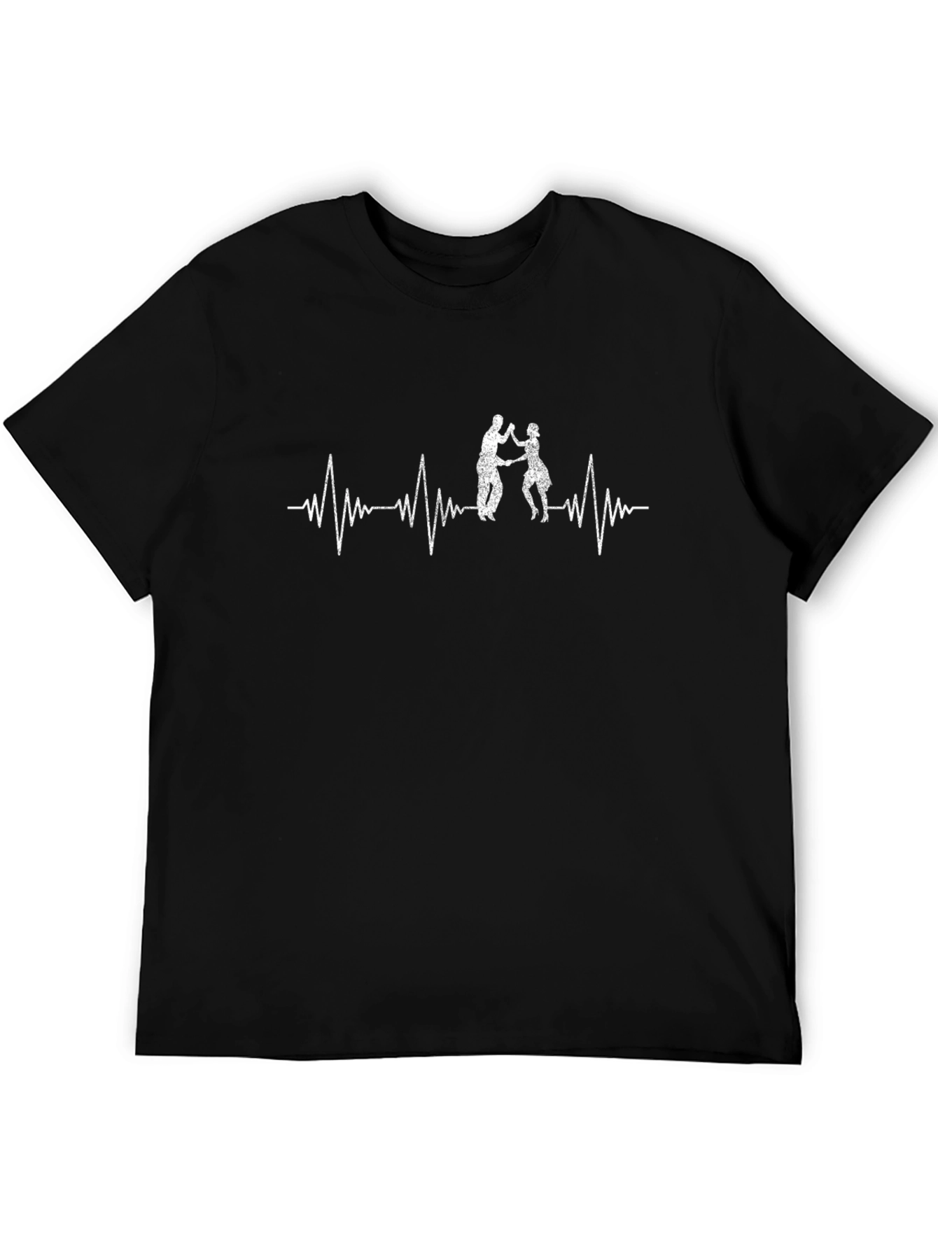 Dance Heartbeat Graphic Tee - Black