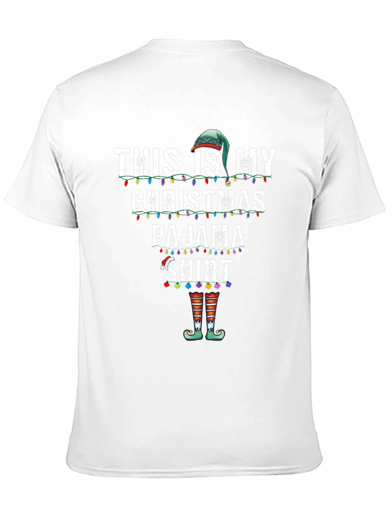 Christmas Pajama T-Shirt Elf Holiday