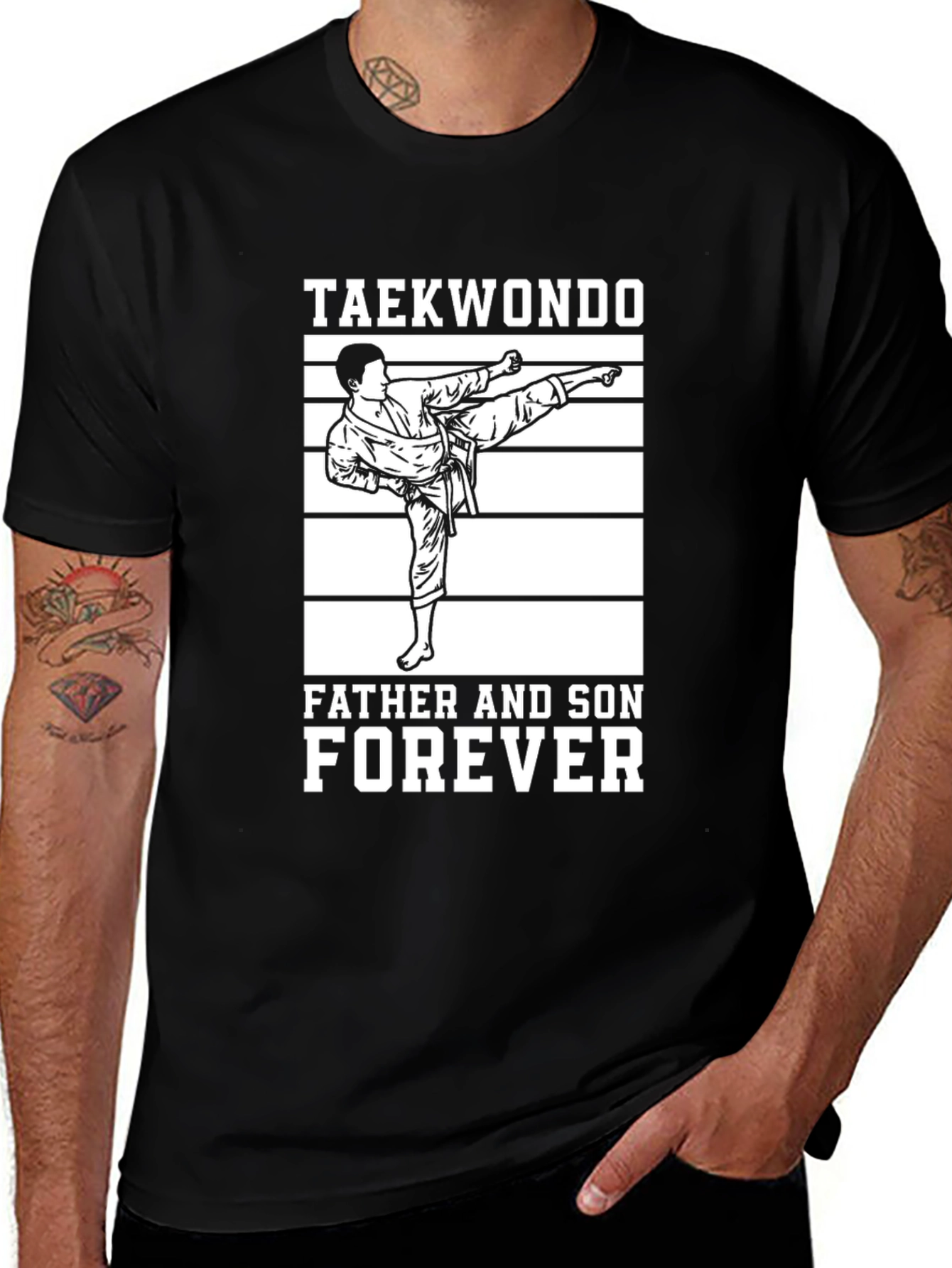 Taekwondo Father and Son Forever T-Shirt