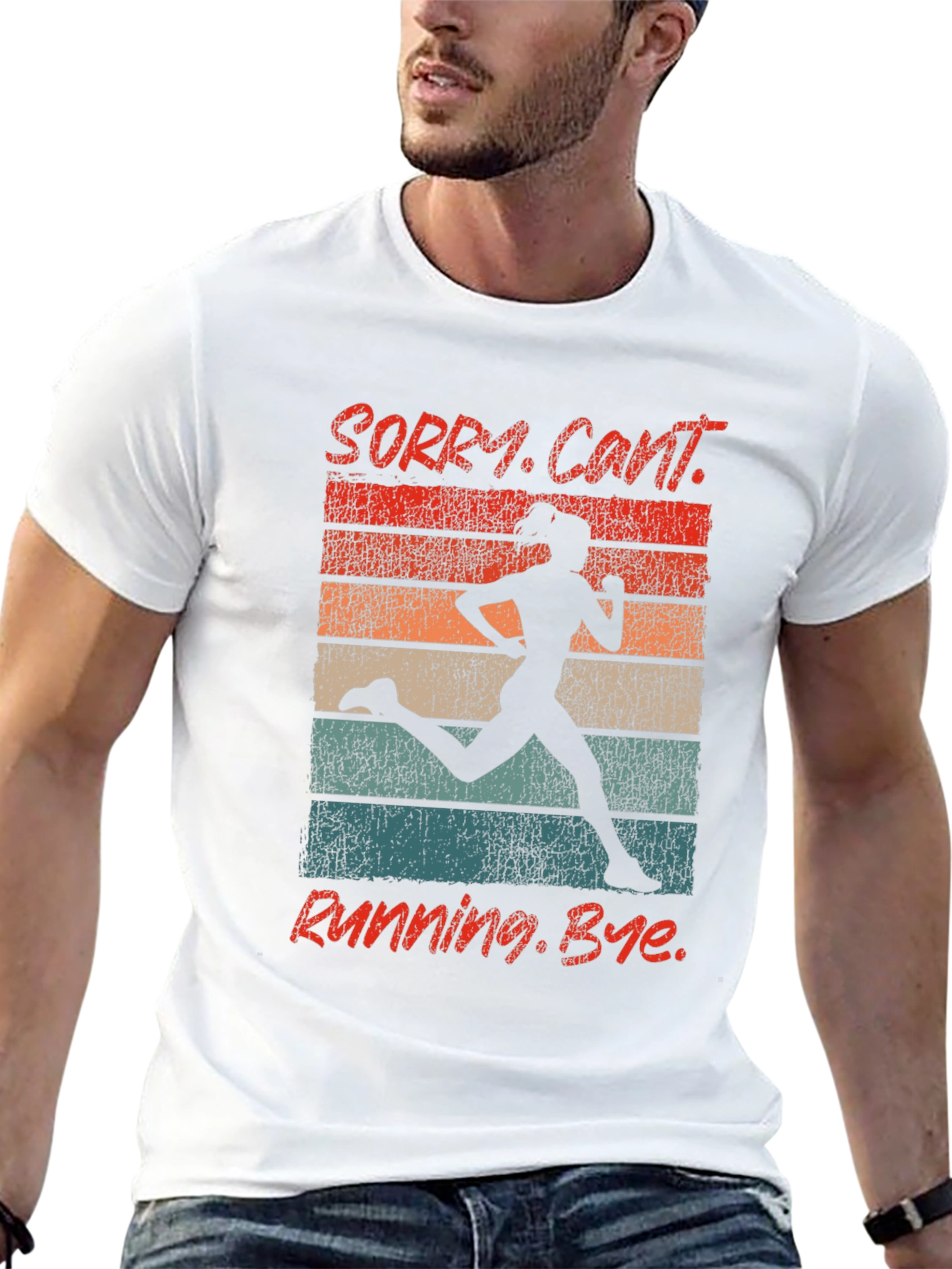 Retro Running Graphic T-Shirt