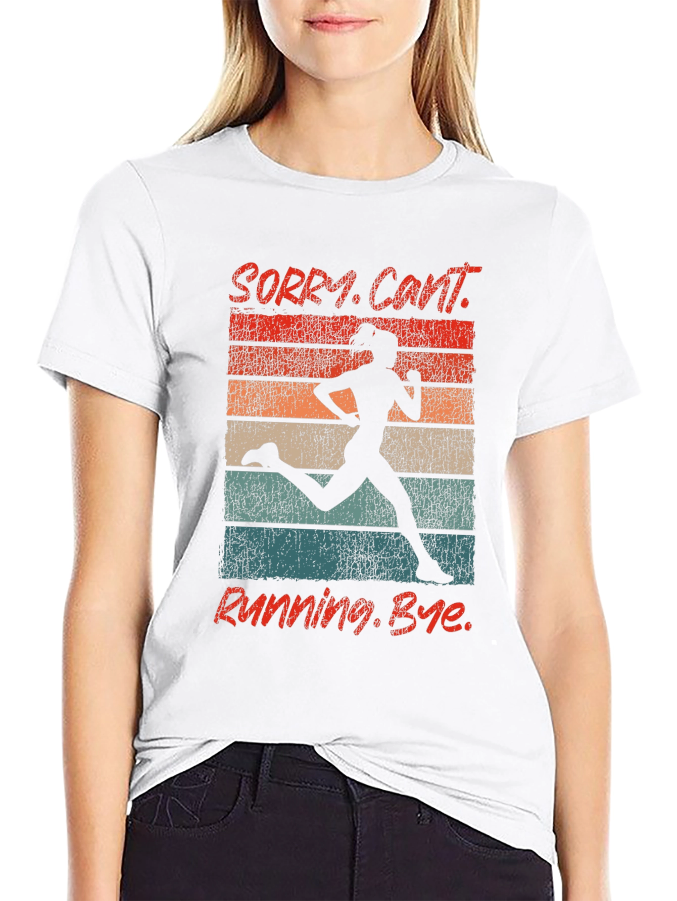 Retro Running Graphic T-Shirt
