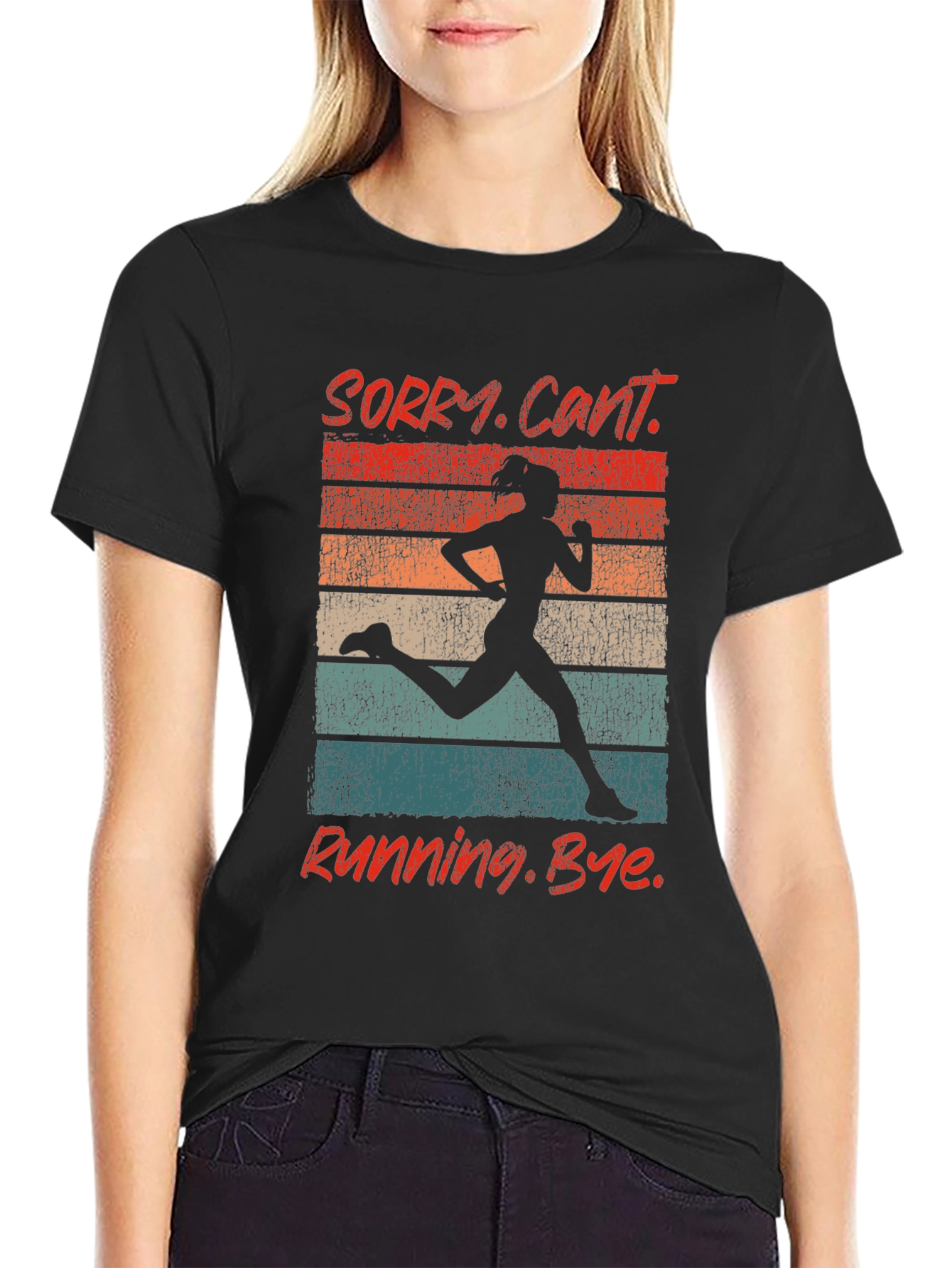 Retro Running Graphic T-Shirt