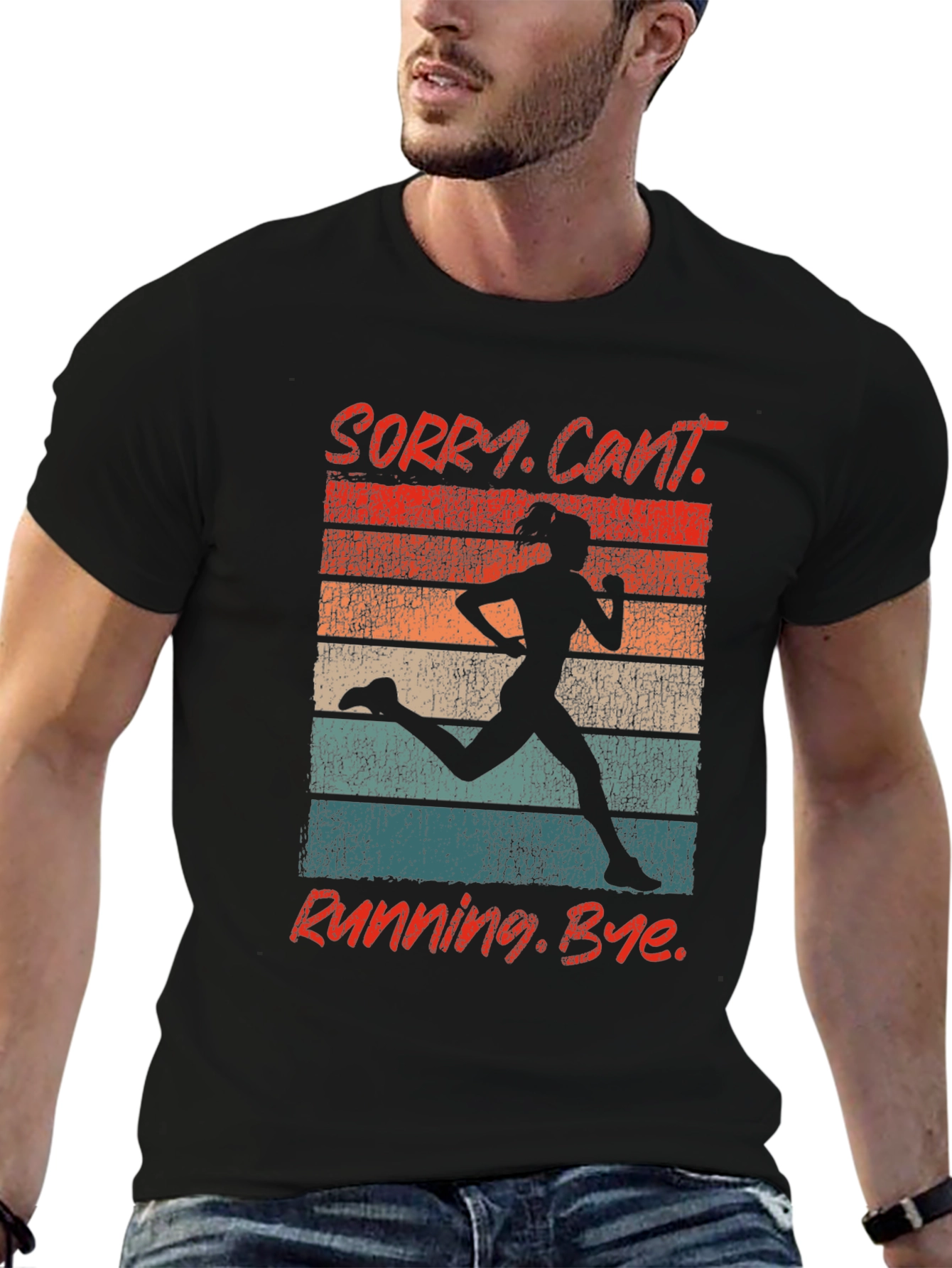 Retro Running Graphic T-Shirt