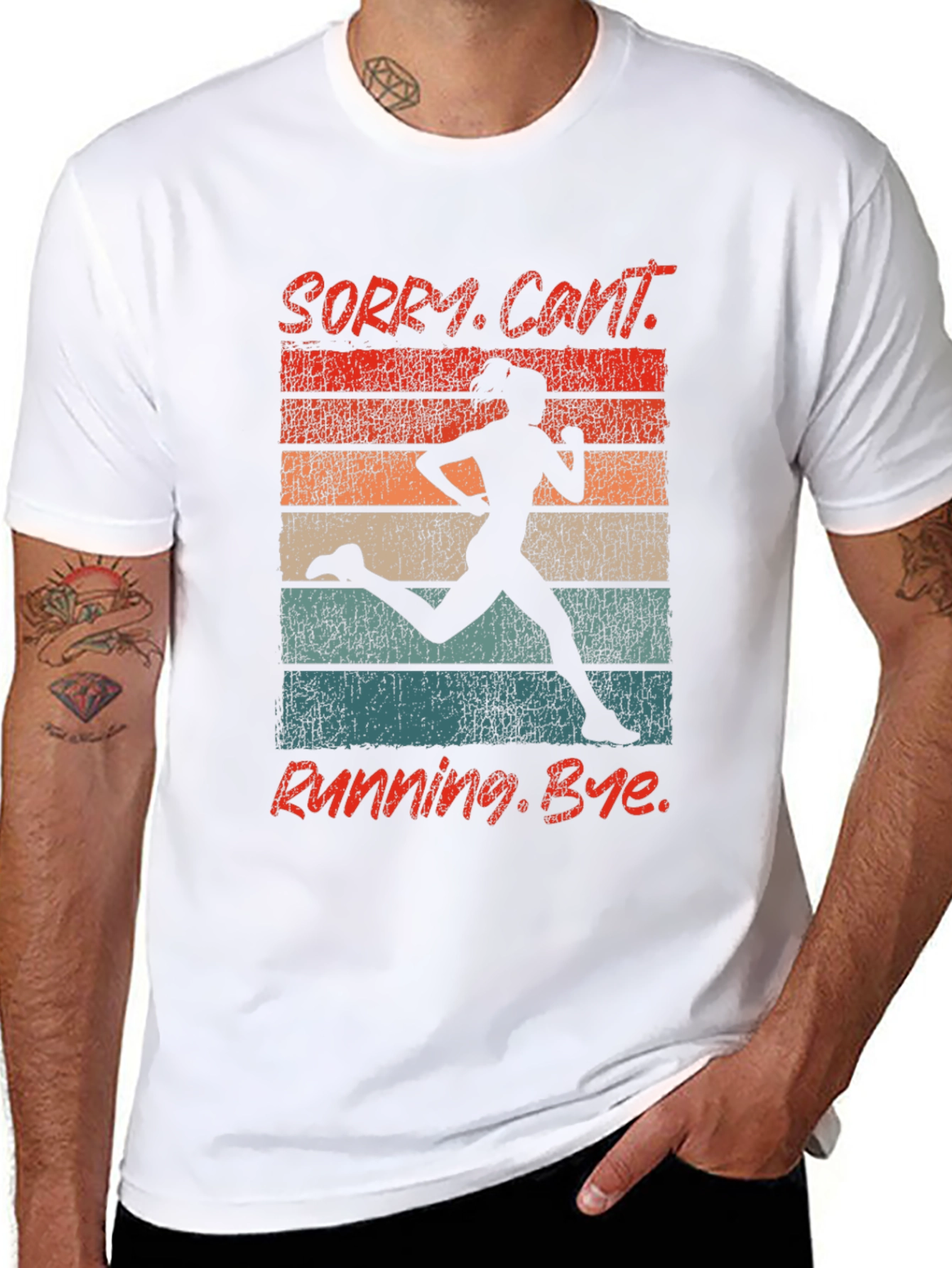 Retro Running Graphic T-Shirt