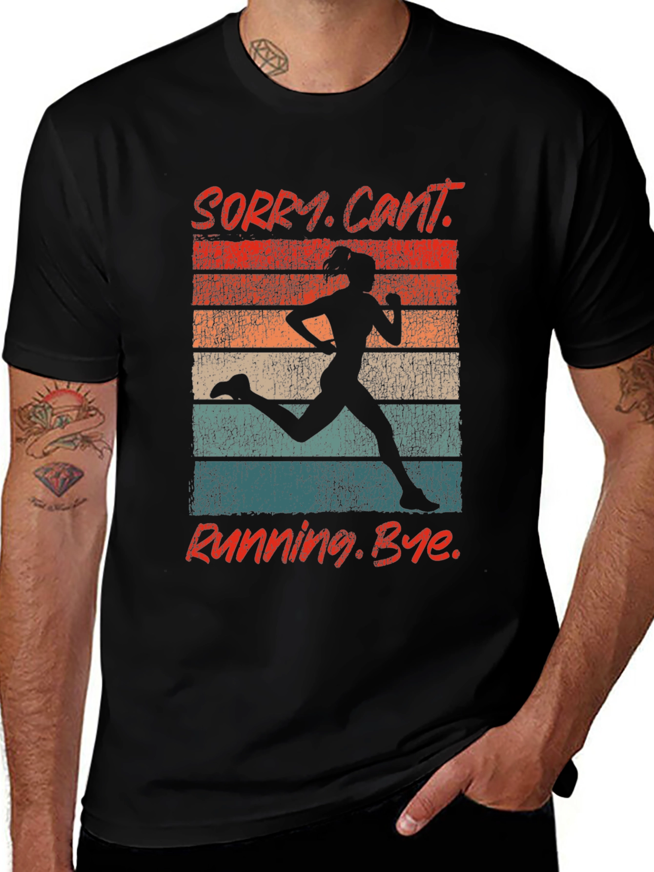 Retro Running Graphic T-Shirt