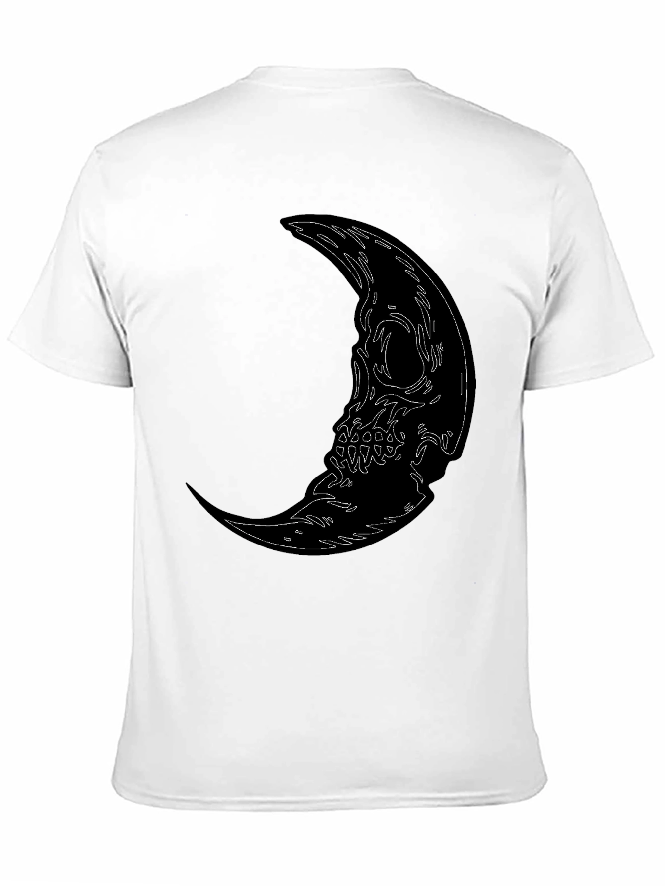 Skull Moon Graphic Tee - Mens Black T-Shirt