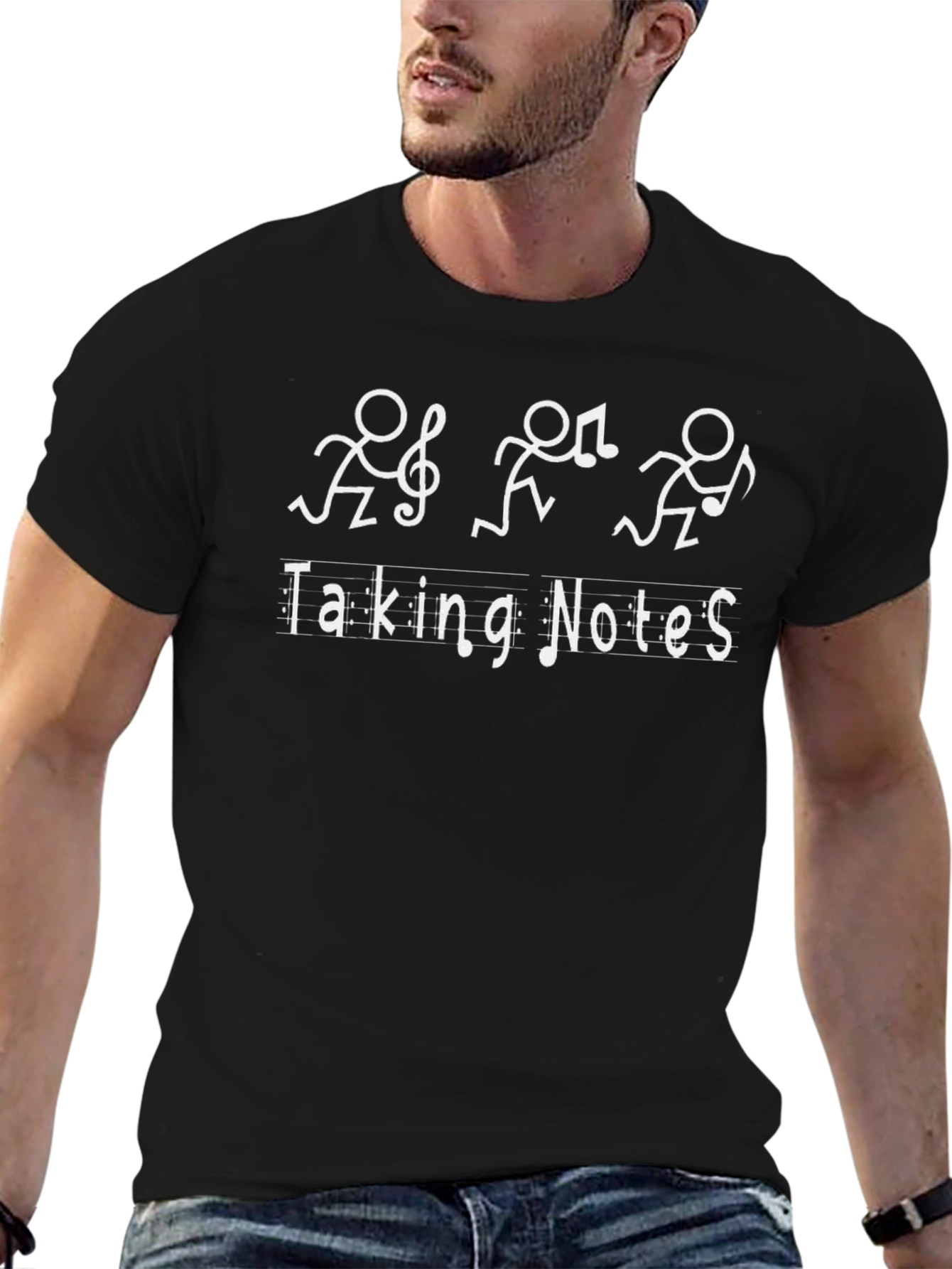 Taking Notes Music T-Shirt - Funny Musical Design