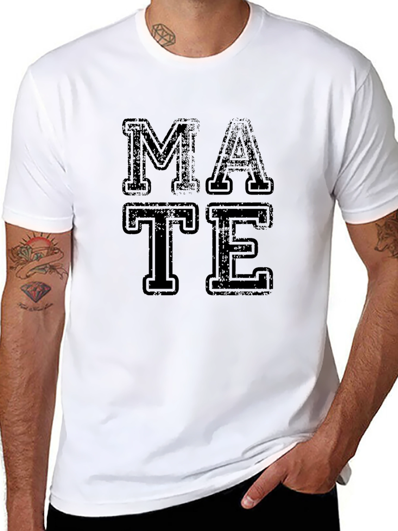 MATE Graphic Tee - Black Cotton T-Shirt