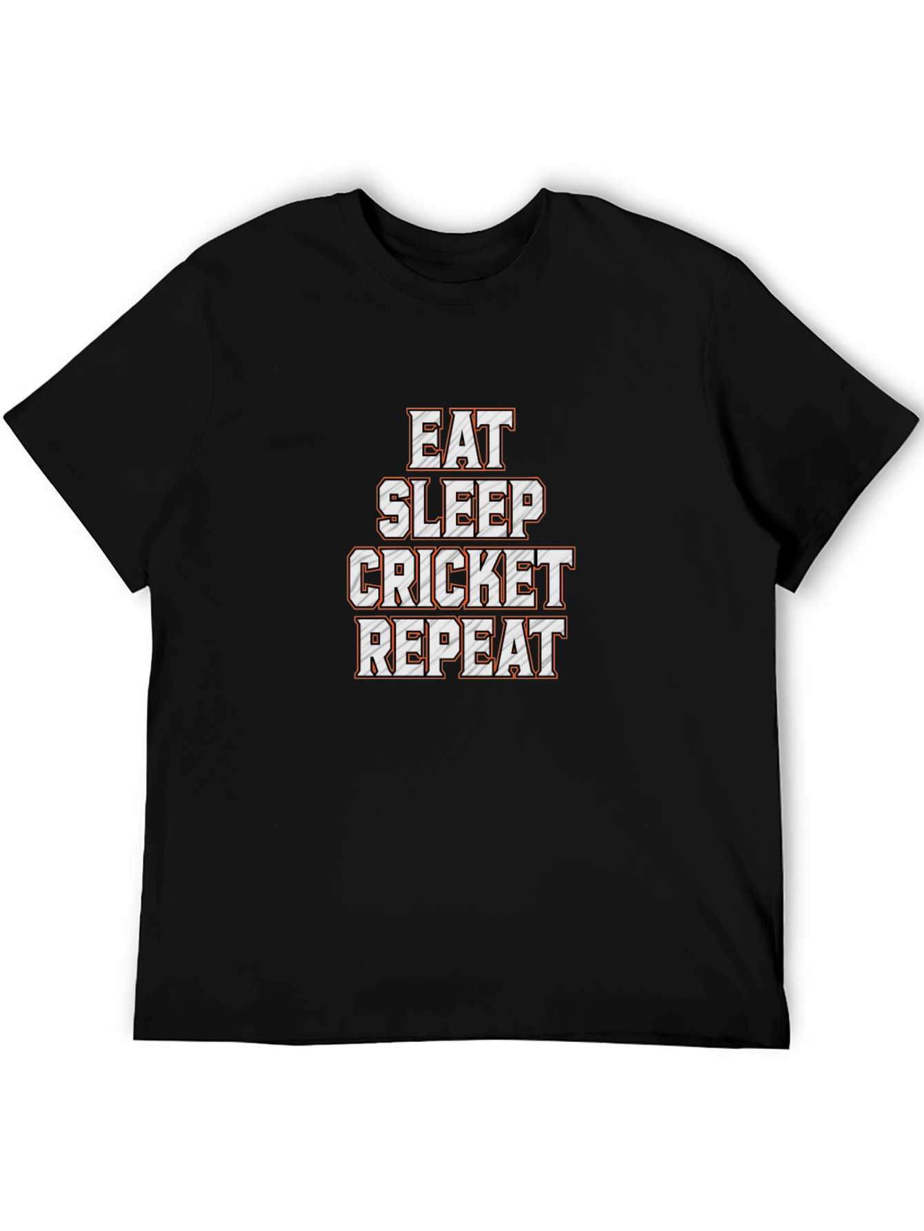 Eat Sleep Cricket Repeat Graphic T-Shirt