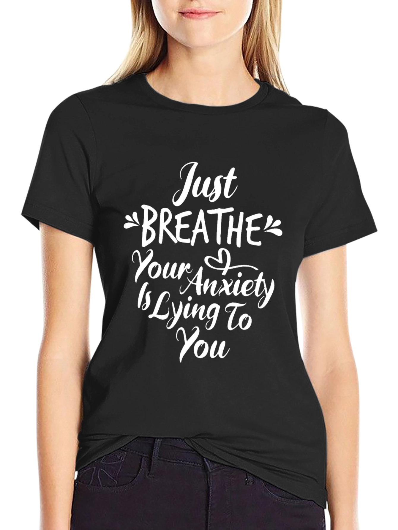 Just Breathe Anxiety Tee - Comfort & Style