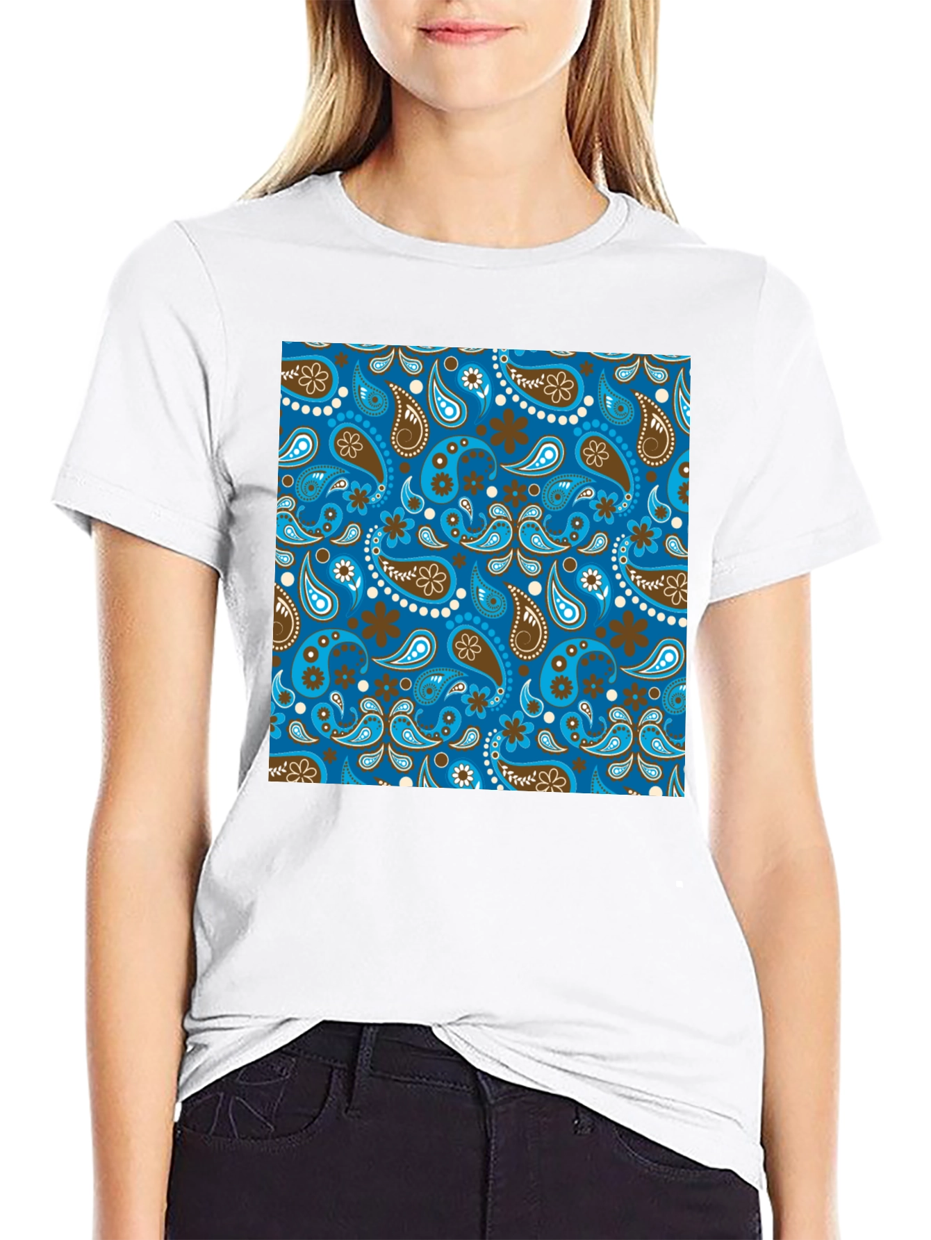 Paisley Pattern T-Shirt - Stylish & Unique