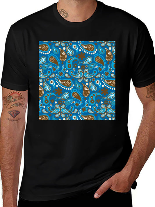 Paisley Pattern T-Shirt - Stylish & Unique