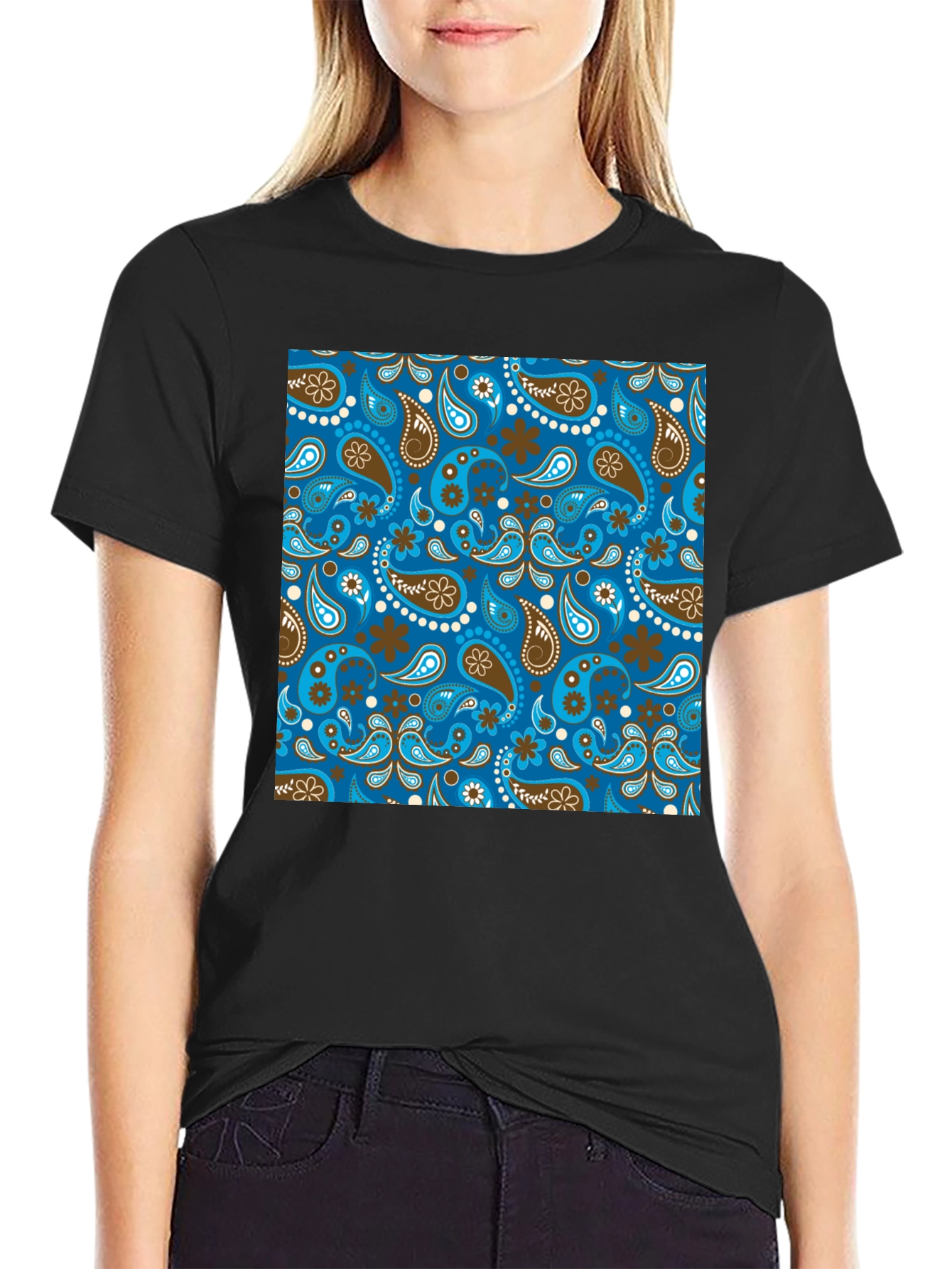 Paisley Pattern T-Shirt - Stylish & Unique