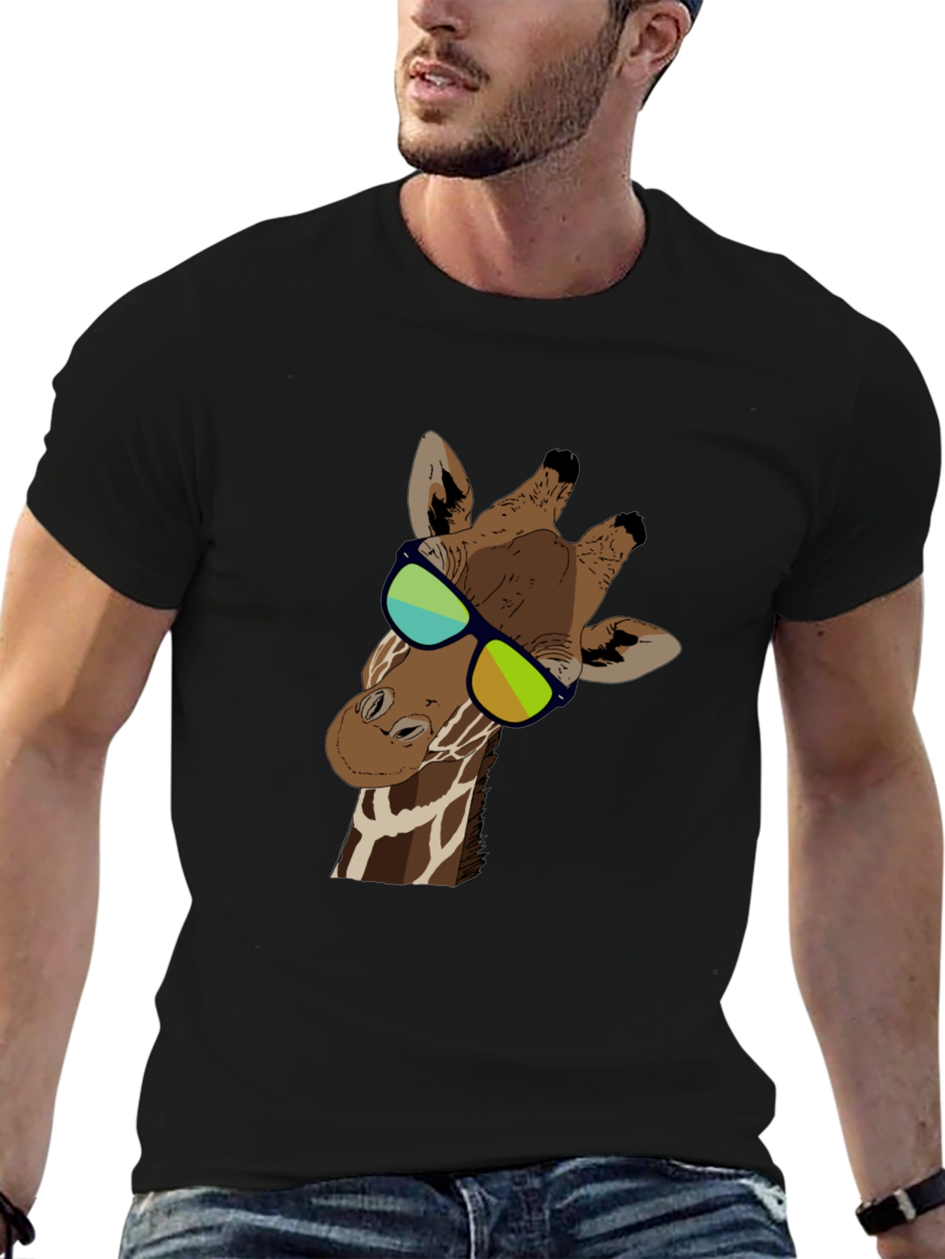 Cool Giraffe T-Shirt - Stylish Animal Graphic Tee
