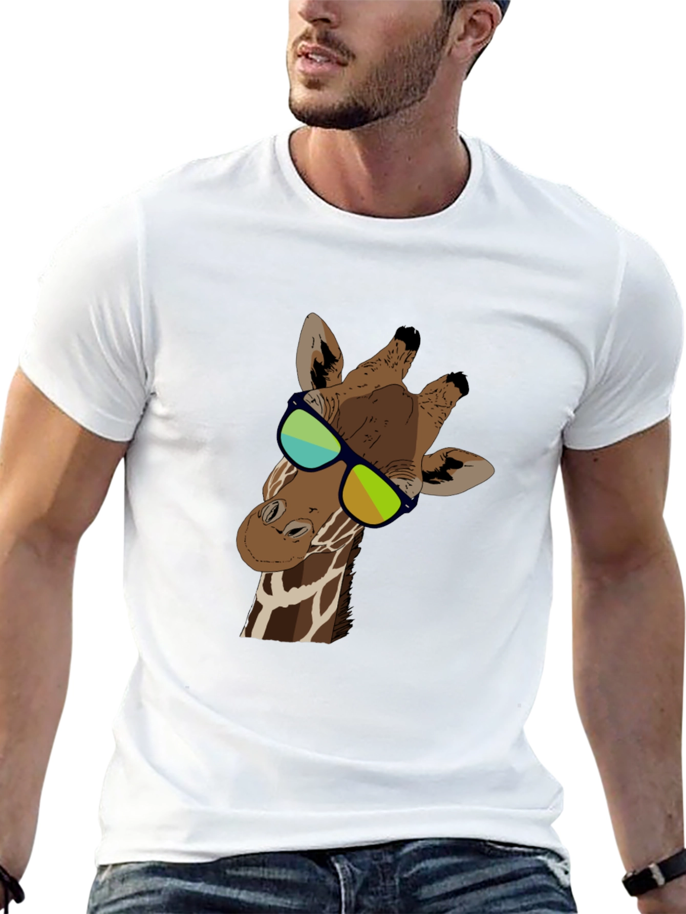 Cool Giraffe T-Shirt - Stylish Animal Graphic Tee