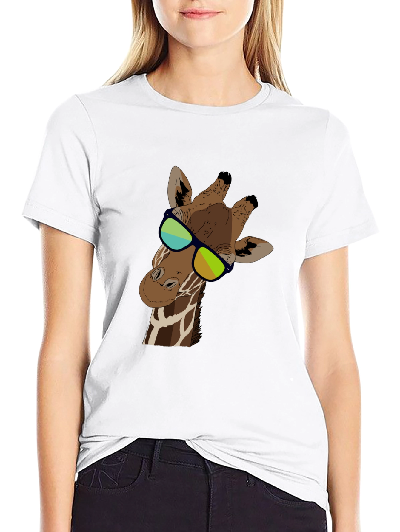 Cool Giraffe T-Shirt - Stylish Animal Graphic Tee