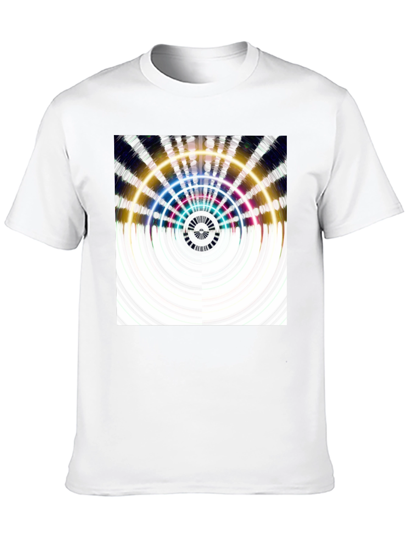 Abstract Pattern Black T-Shirt