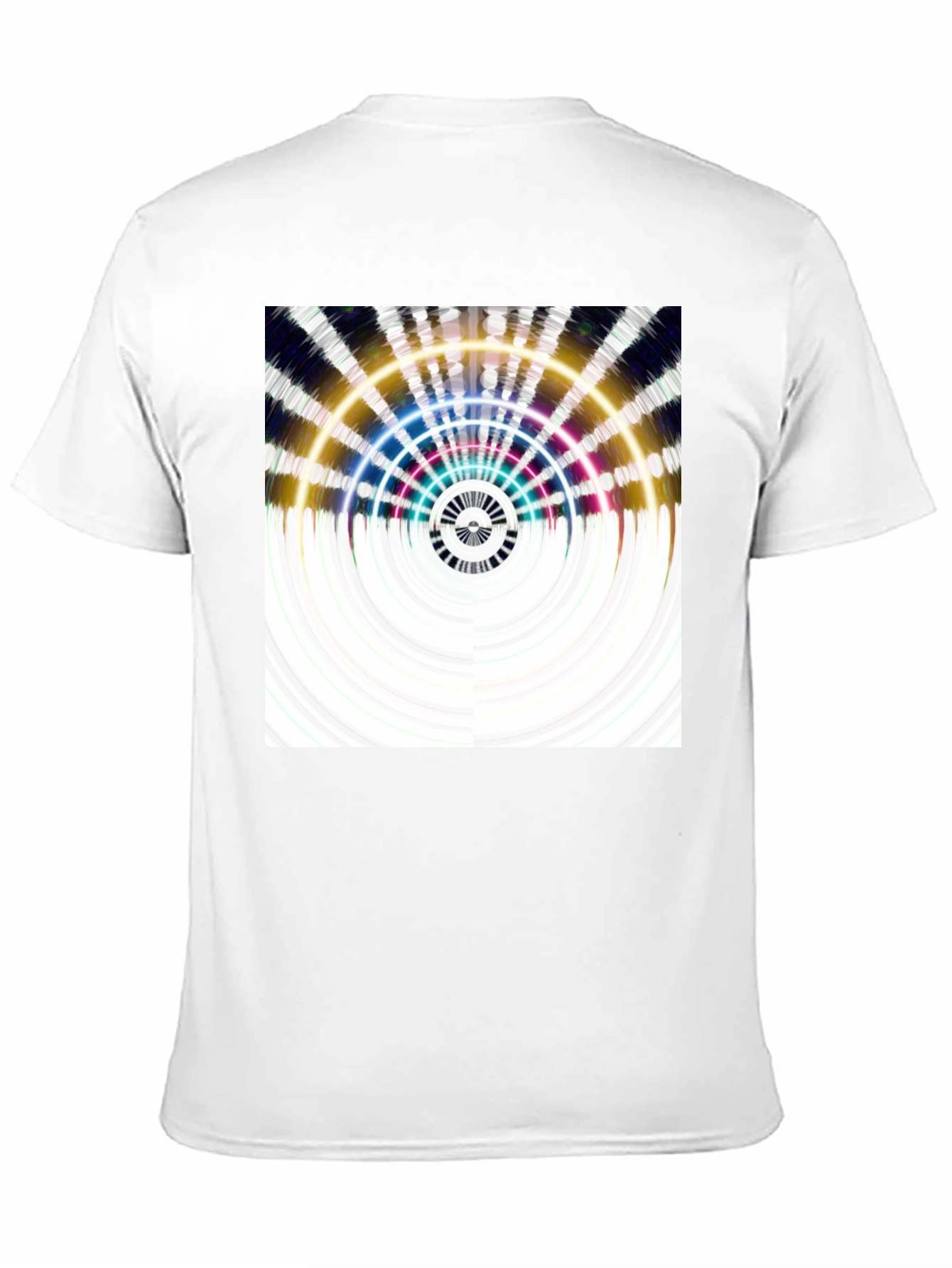Abstract Pattern Black T-Shirt
