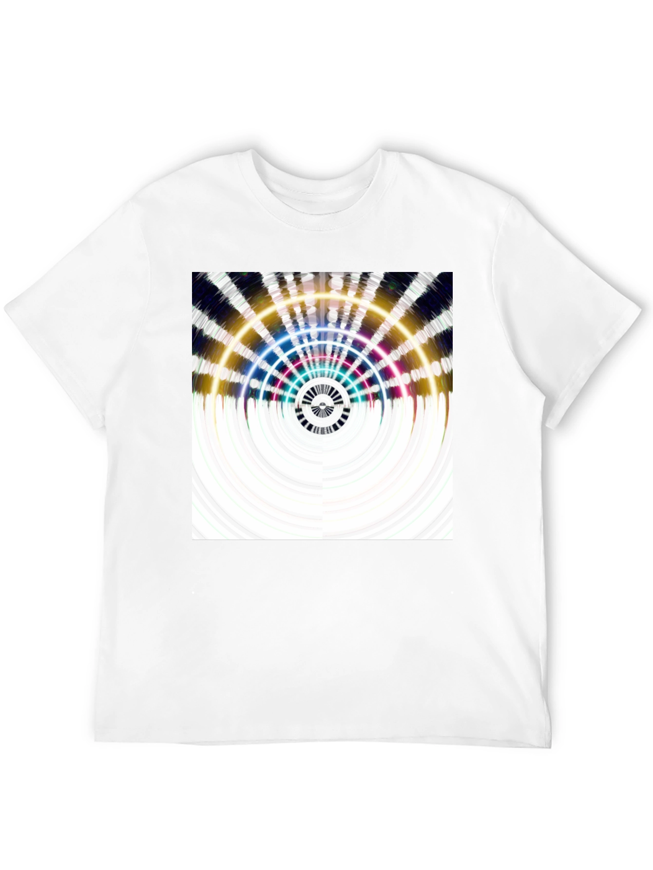 Abstract Pattern Black T-Shirt