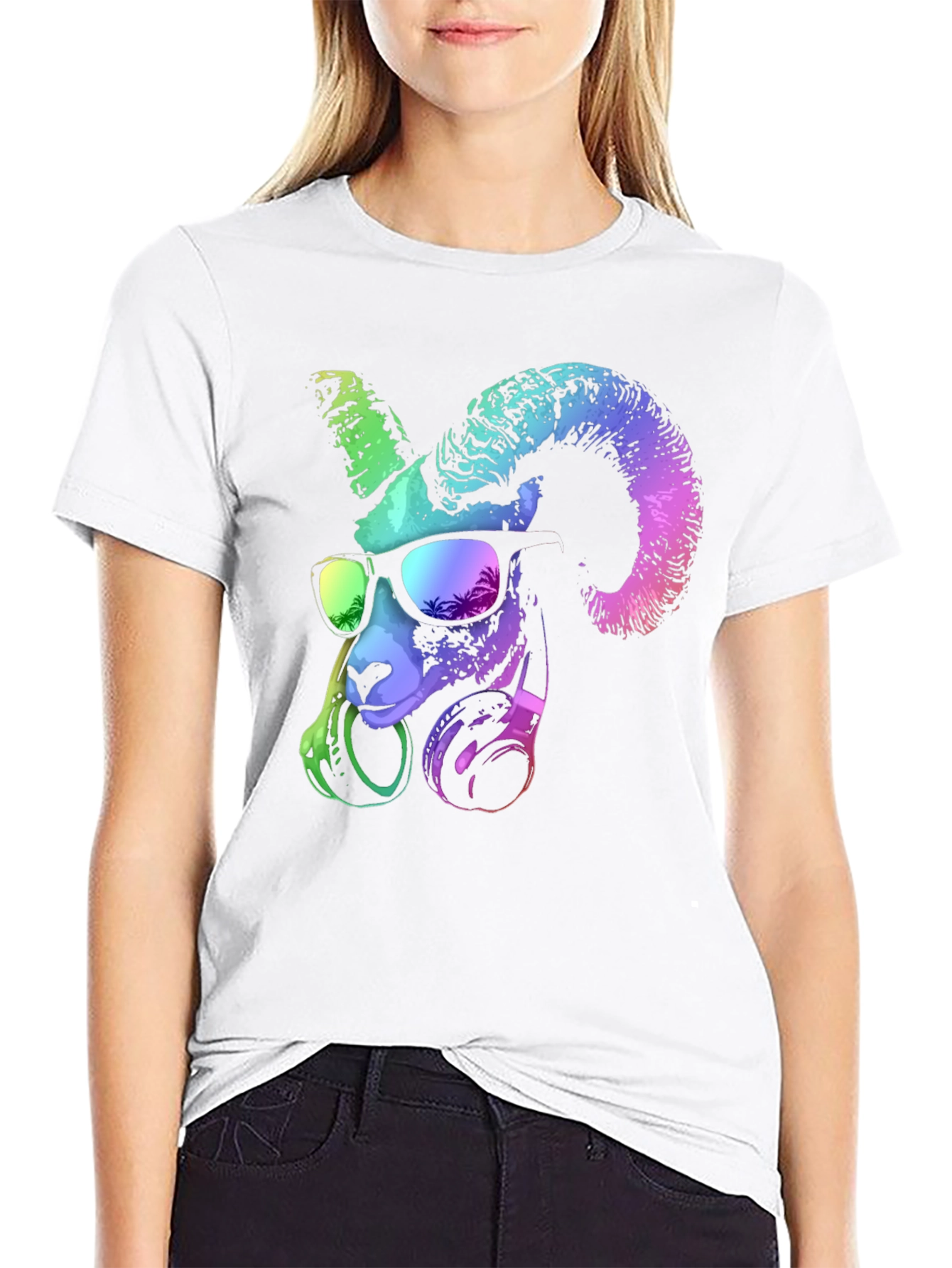 Cool Ram T-Shirt: Funky Animal Graphic Tee