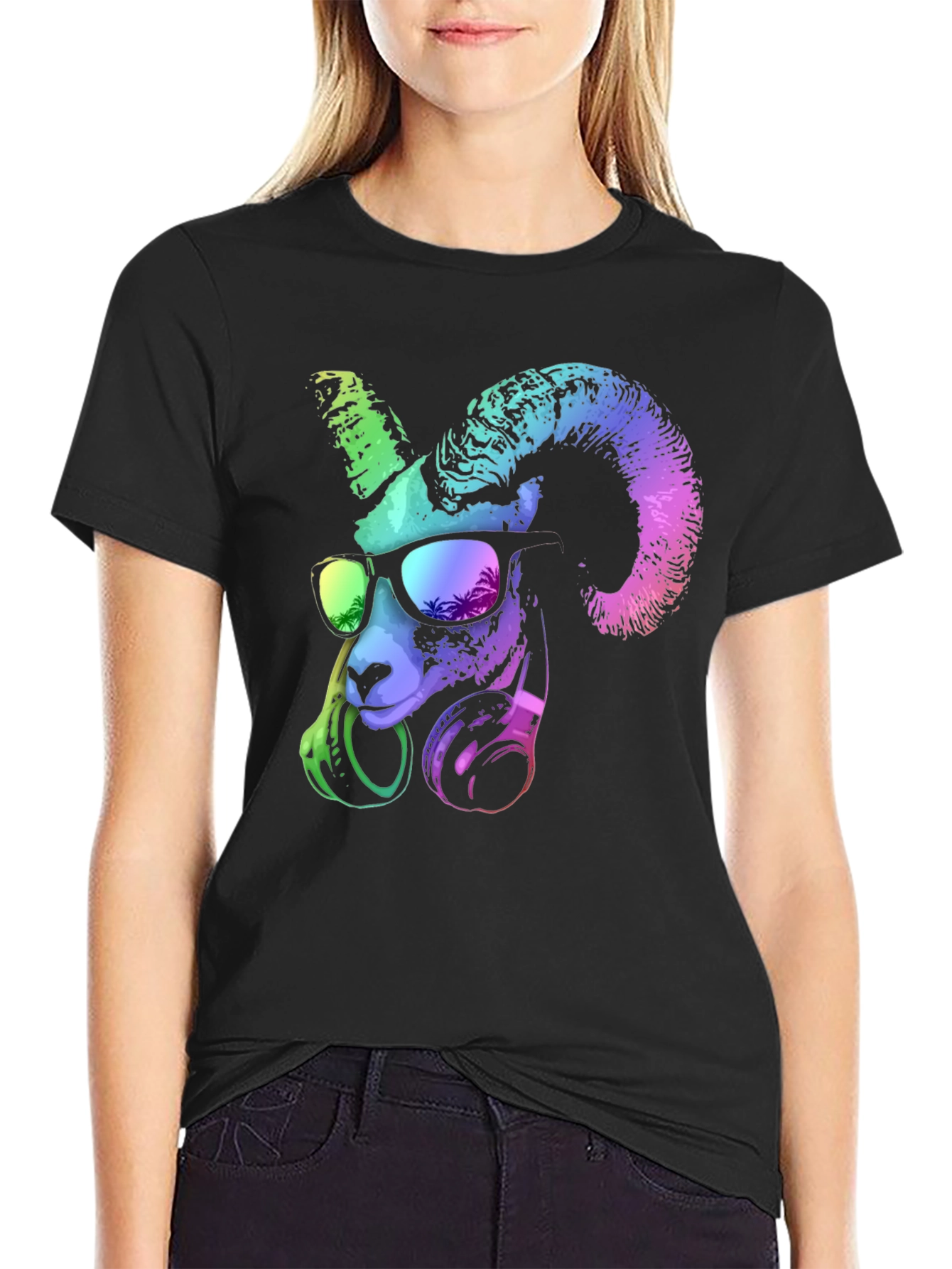 Cool Ram T-Shirt: Funky Animal Graphic Tee