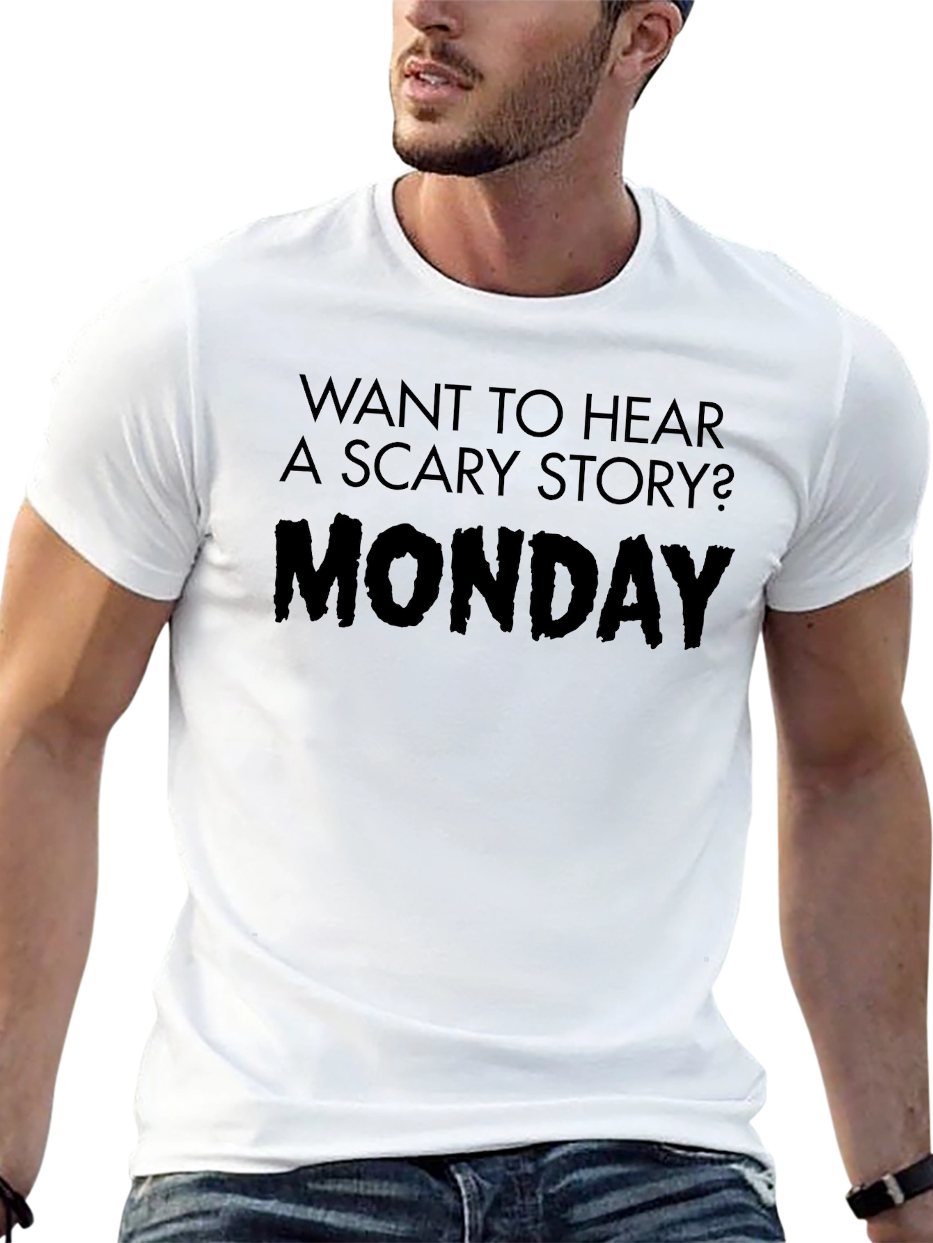 Monday Scary Story Graphic Tee