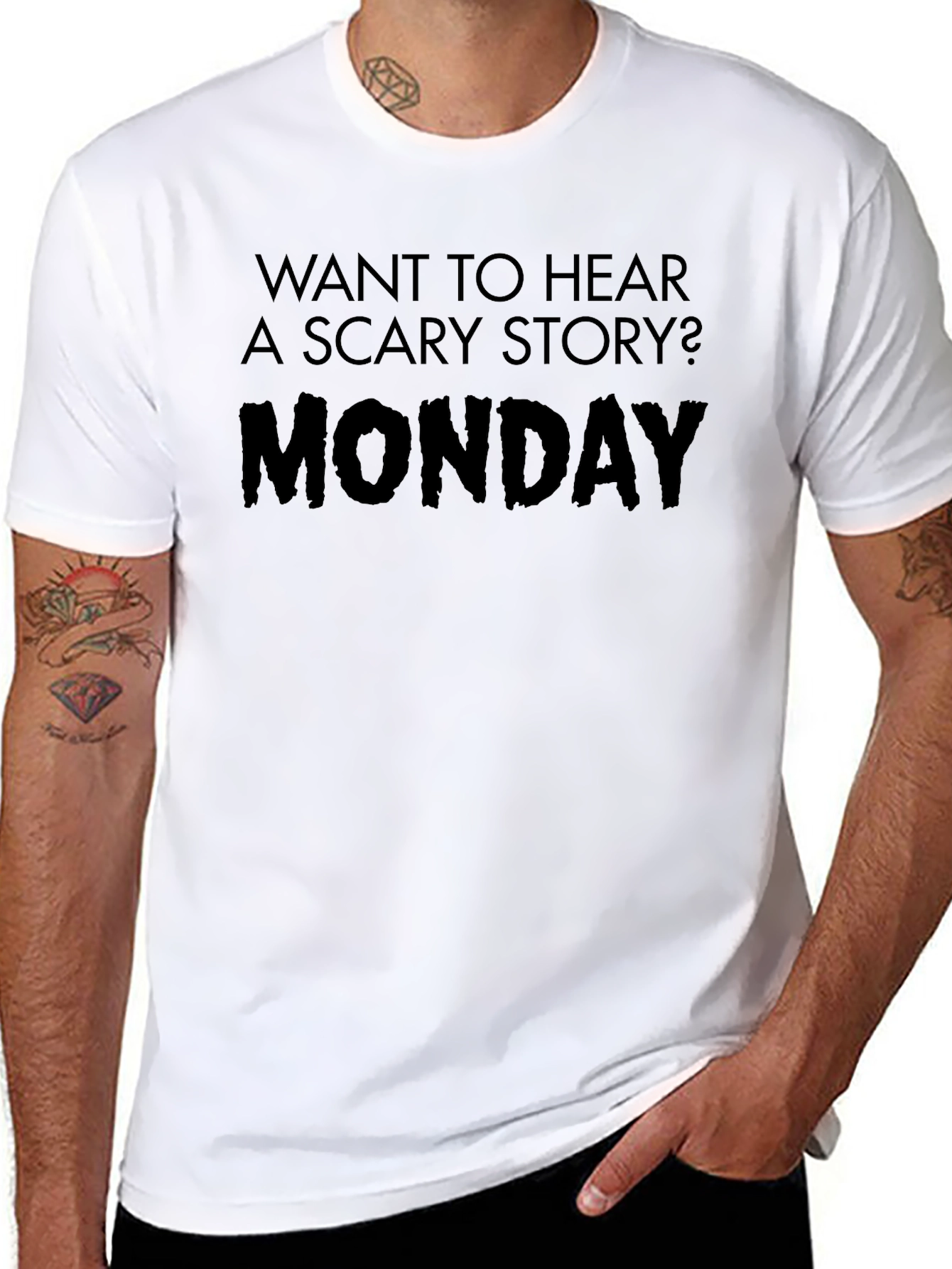 Monday Scary Story Graphic Tee