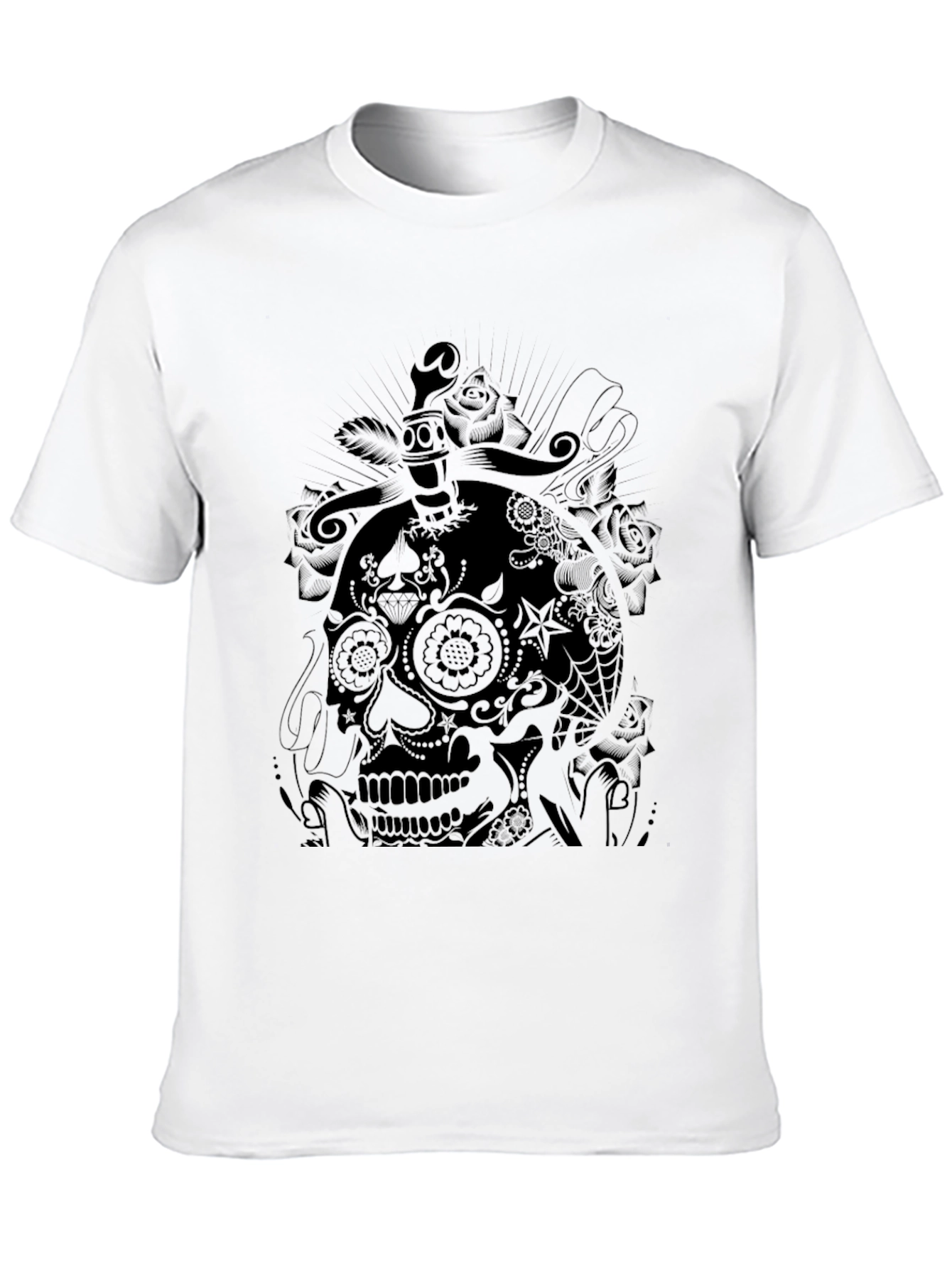 Skull & Dagger Graphic Tee - Black