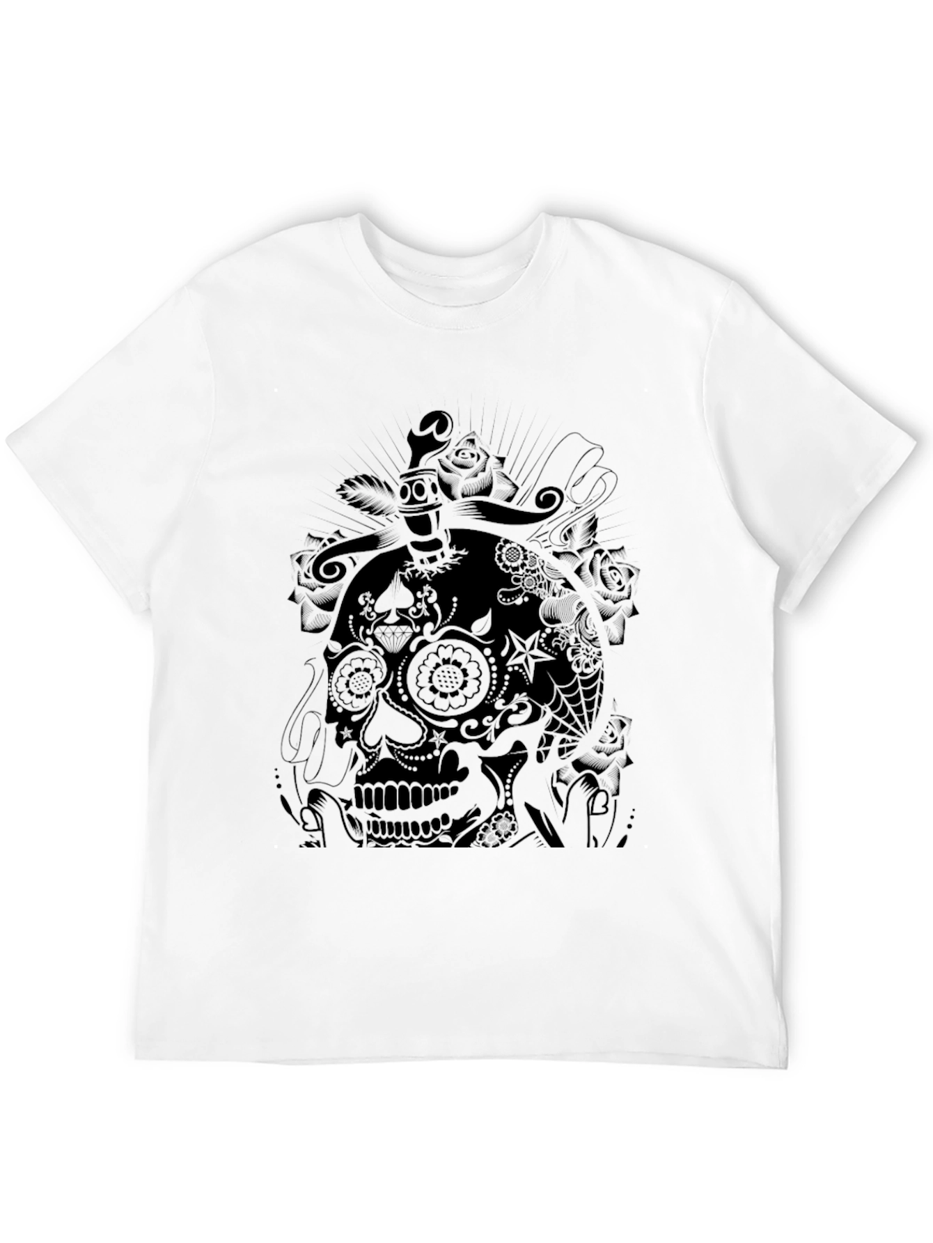 Skull & Dagger Graphic Tee - Black