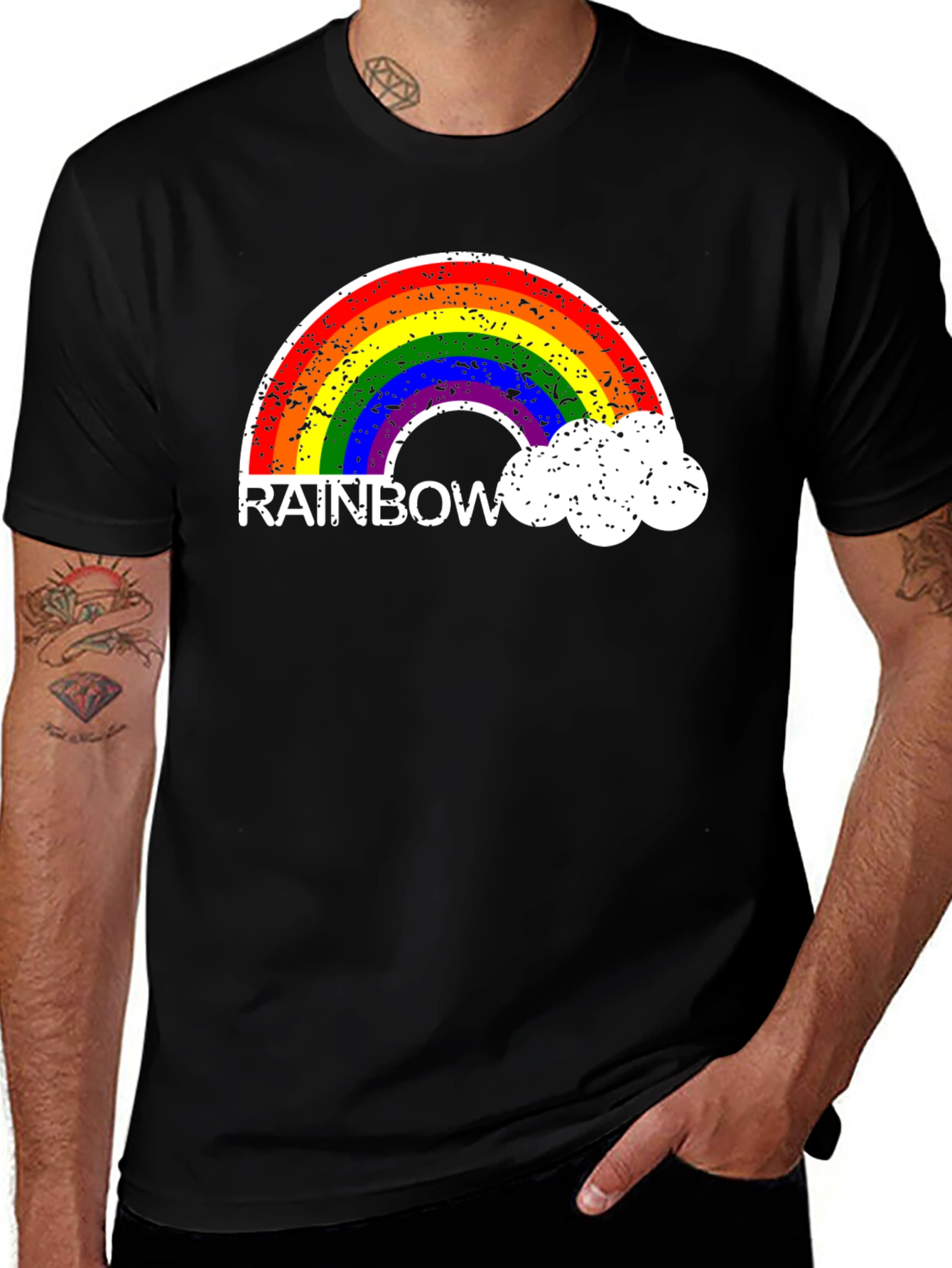 Rainbow Pride Graphic Tee - Soft Cotton Blend