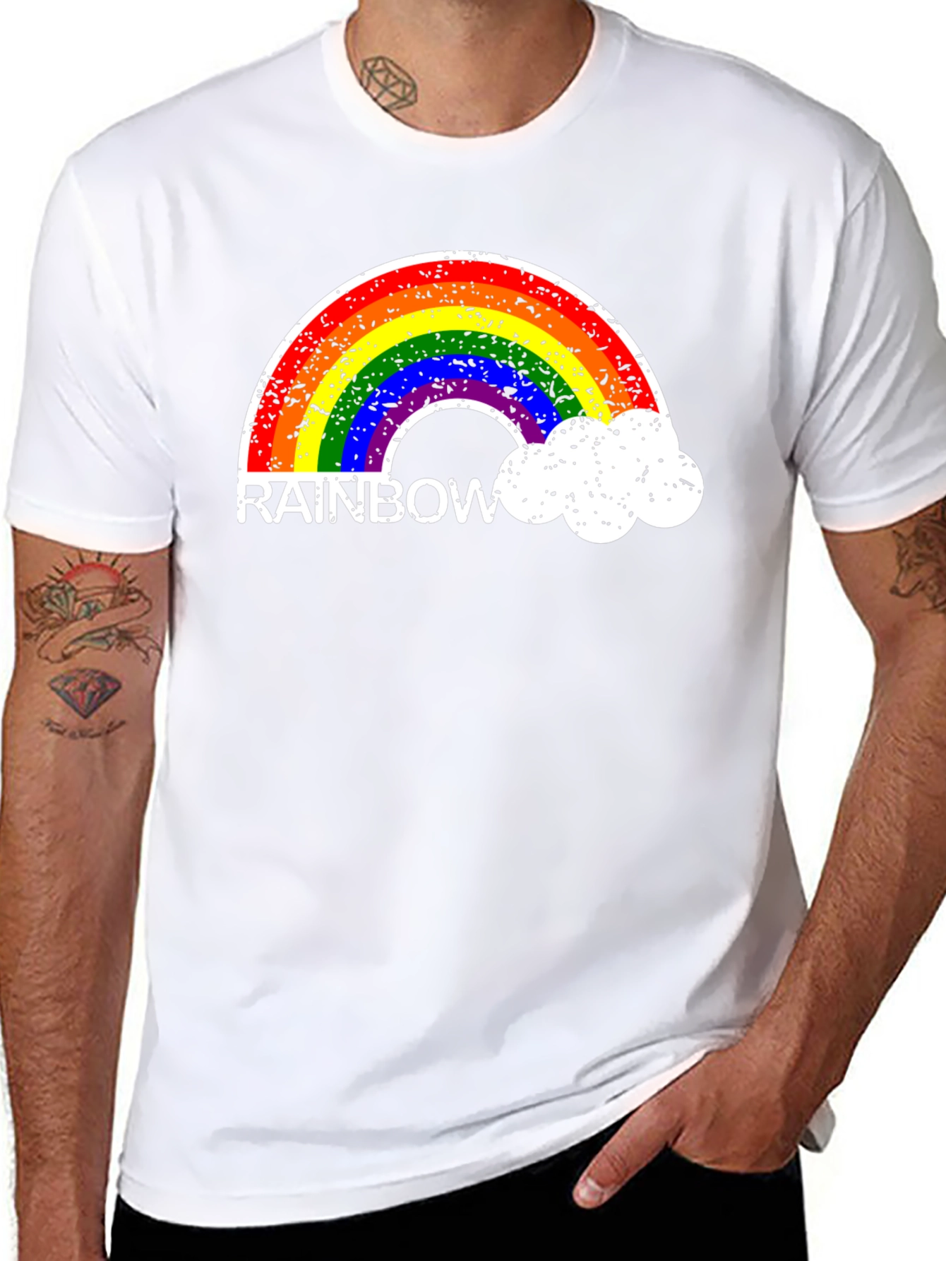 Rainbow Pride Graphic Tee - Soft Cotton Blend